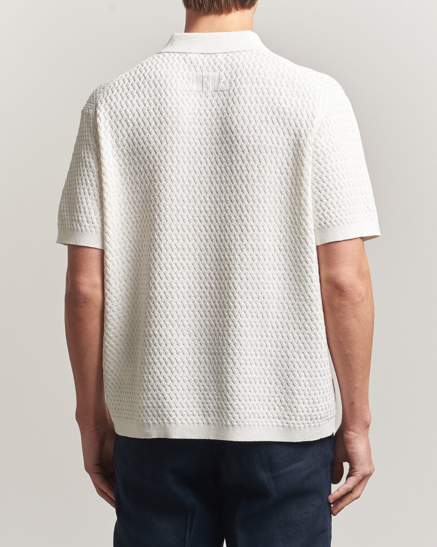 Herren | Poloshirts | J.Lindeberg | Jacques Structured Knitted Polo Tofu