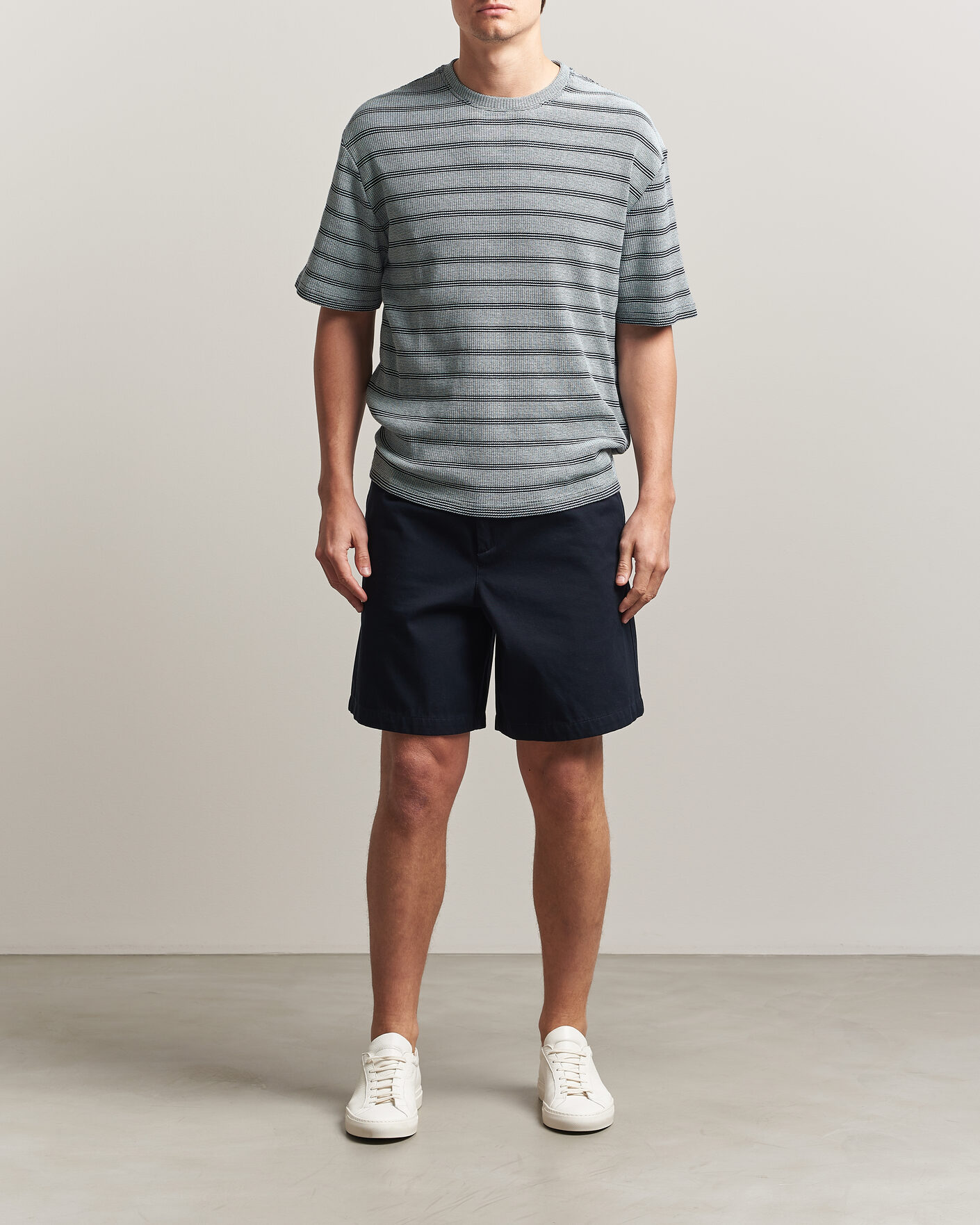 Herren | T-Shirts | J.Lindeberg | Jose Jacquard T-Shirt Estate Blue