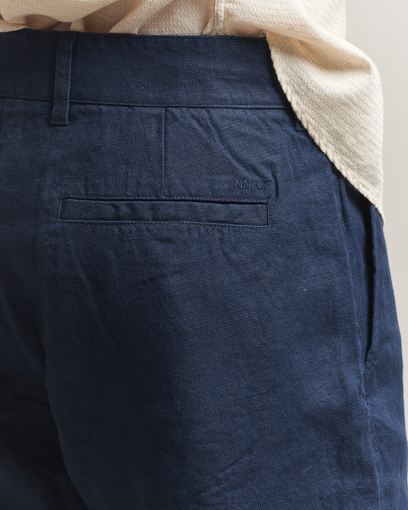 Herren | Shorts | NN07 | Aden Linen Shorts Navy Blue