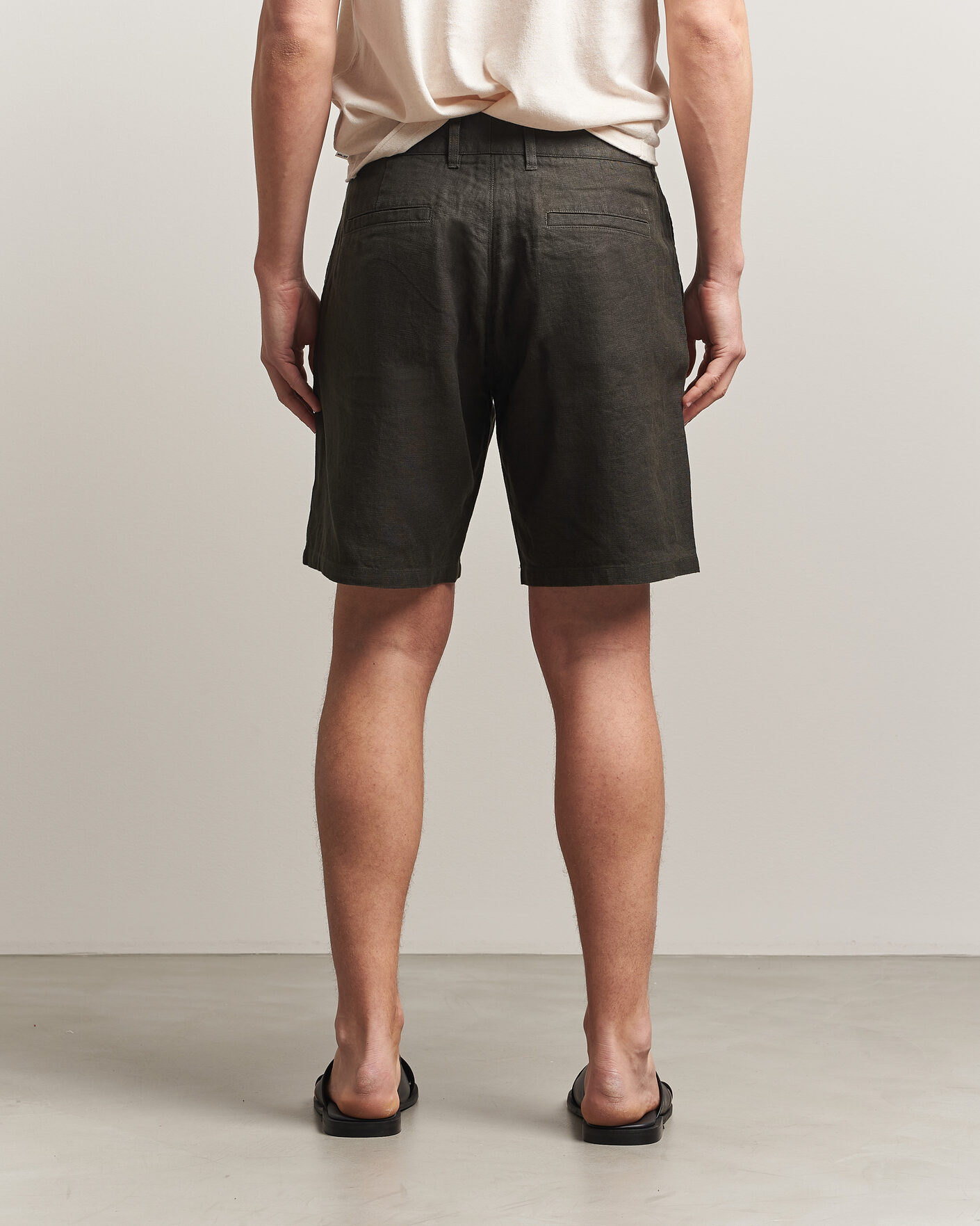 Herren | Shorts | NN07 | Aden Linen Shorts Dark Army