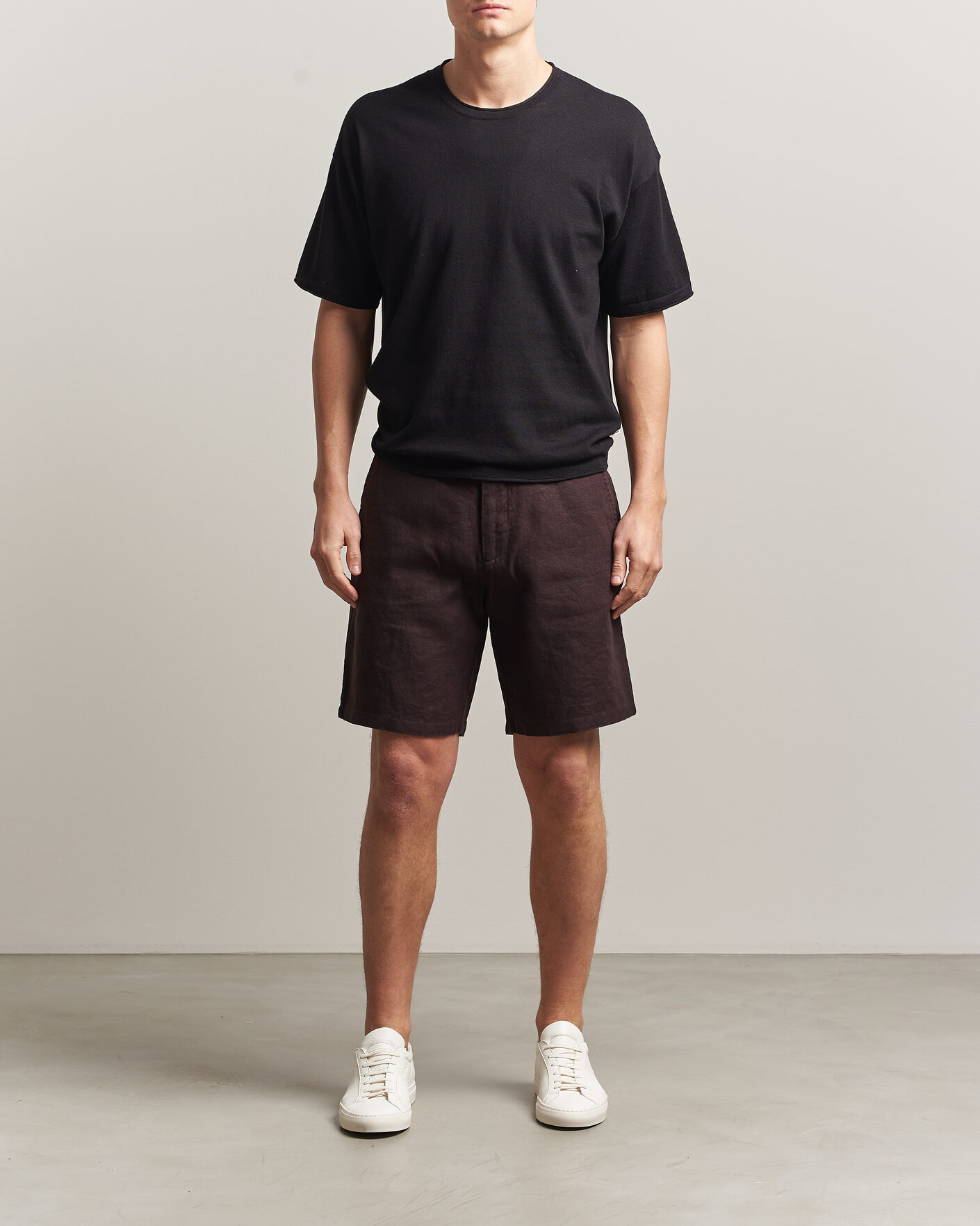 Herren | Shorts | NN07 | Aden Linen Shorts Dusky Port