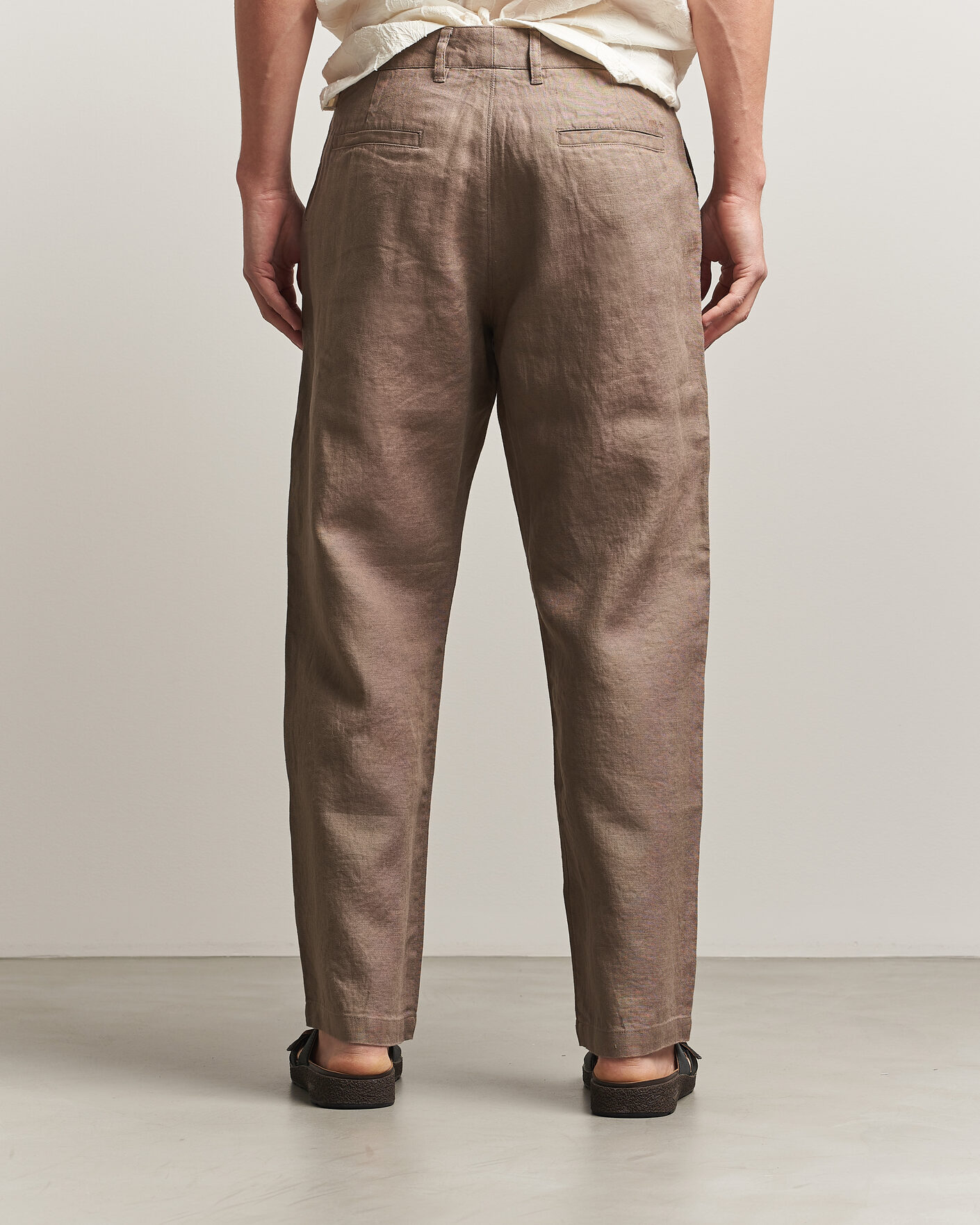 Herren | Hosen | NN07 | Aden Regular Fit Linen Trousers Clay Mirage