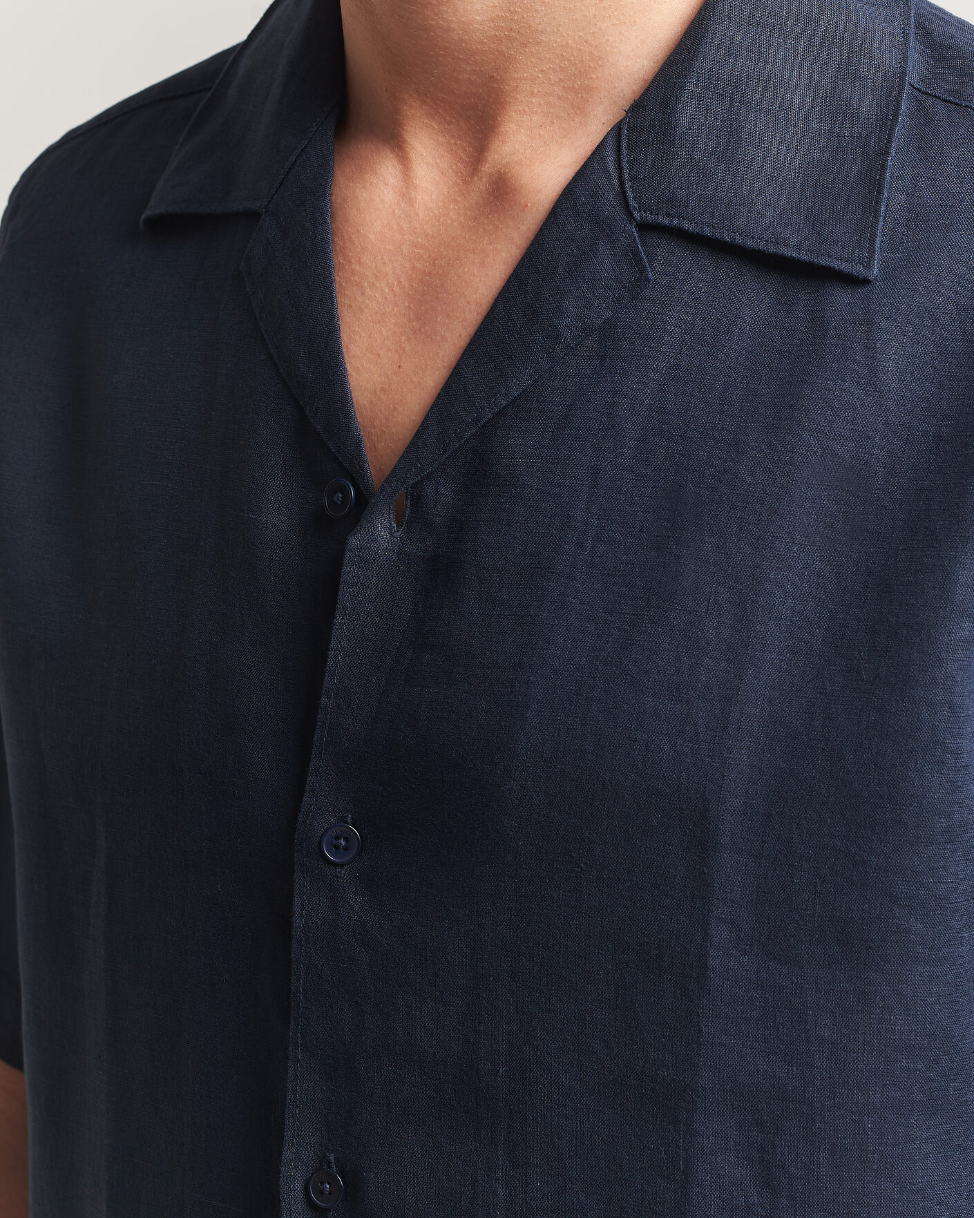 Herren | Hemden | NN07 | Julio Linen Resort Shirt Navy Blue