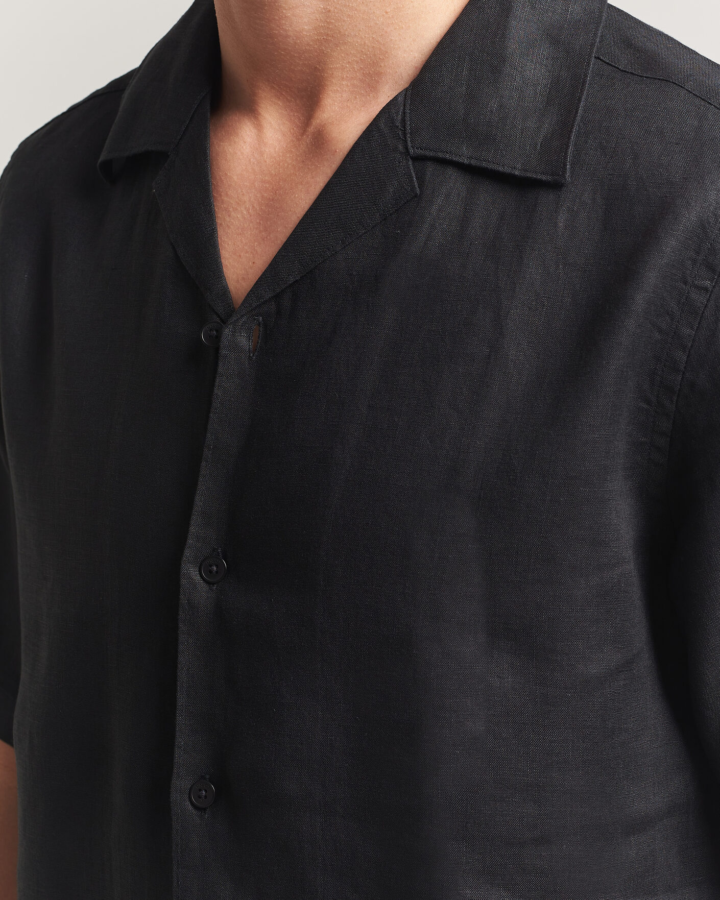Herren | Hemden | NN07 | Julio Linen Resort Shirt Black