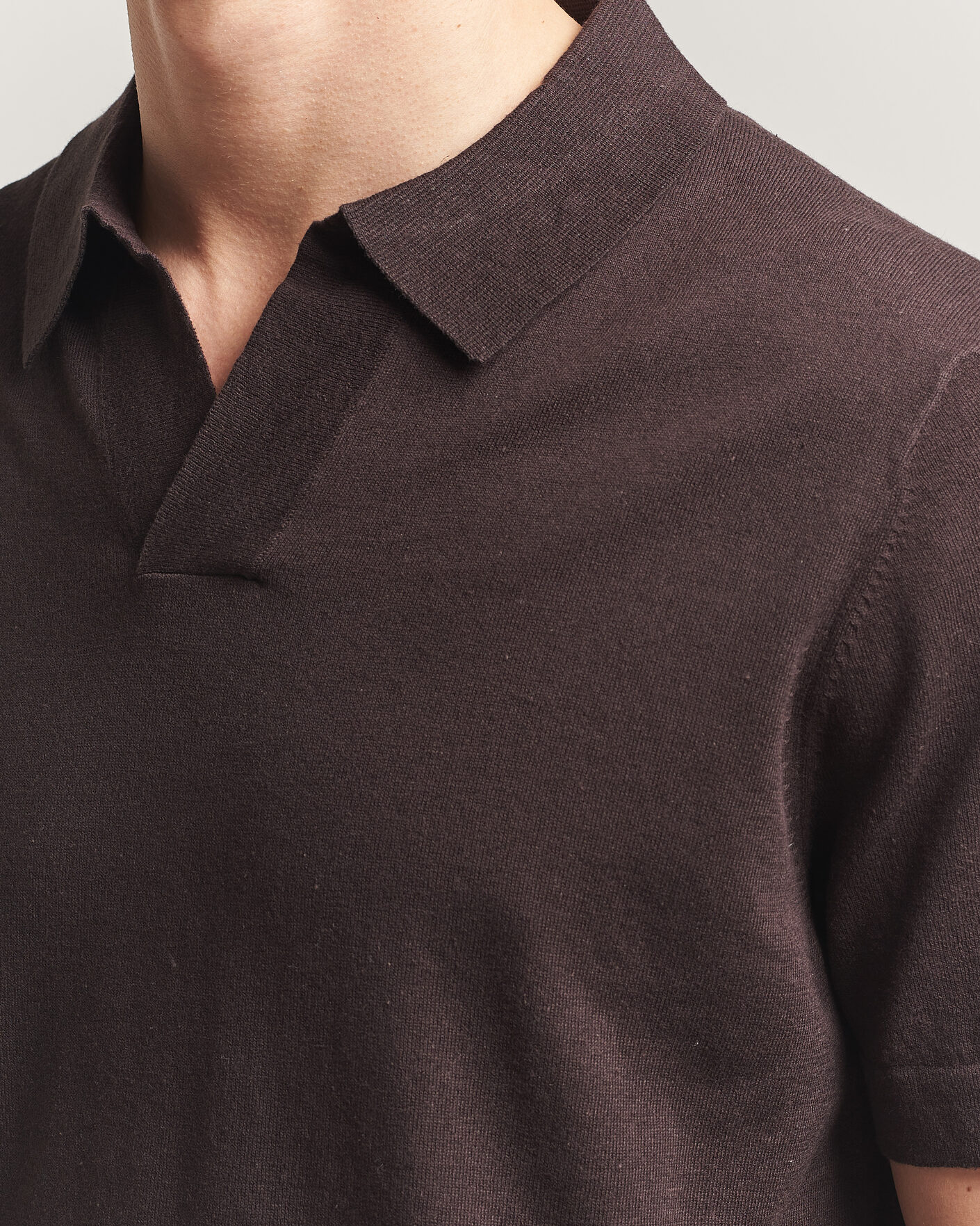 Herren | Poloshirts | NN07 | Ryan Cotton/Linen Polo Dusky Port