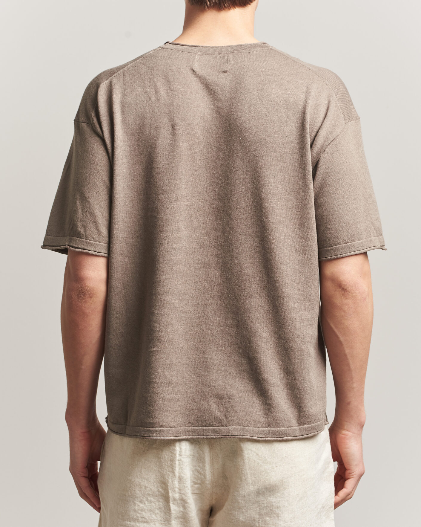 Herren | T-Shirts | NN07 | Ryan Cotton/Linen T-Shirt Clay Mirage