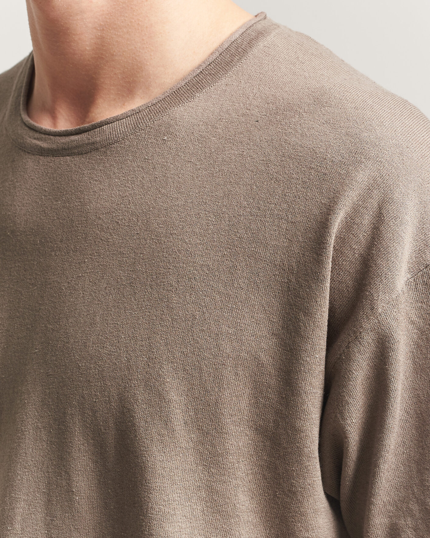 Herren | T-Shirts | NN07 | Ryan Cotton/Linen T-Shirt Clay Mirage