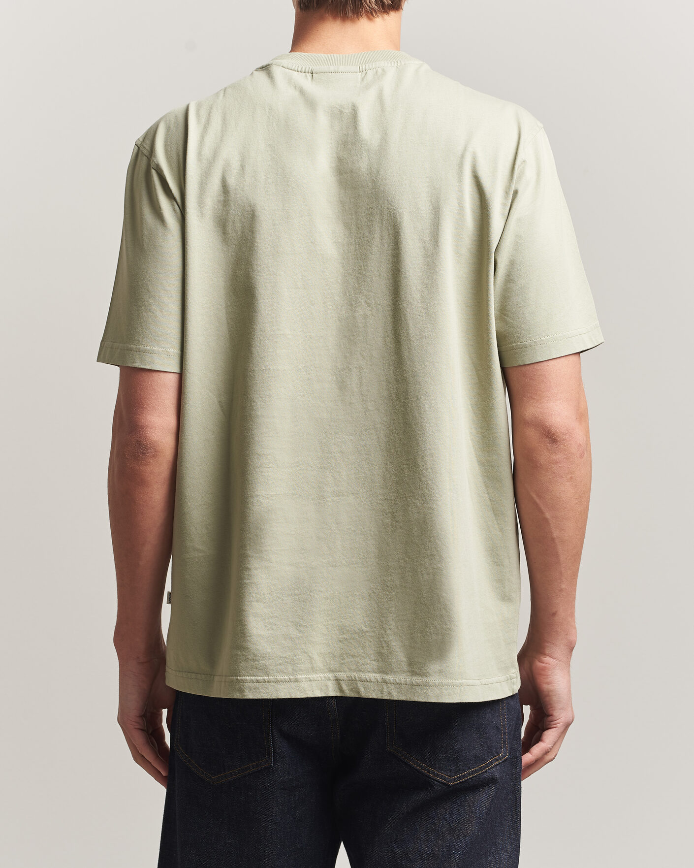 Herren | T-Shirts | NN07 | Adam Crew Neck T-Shirt Sage Green