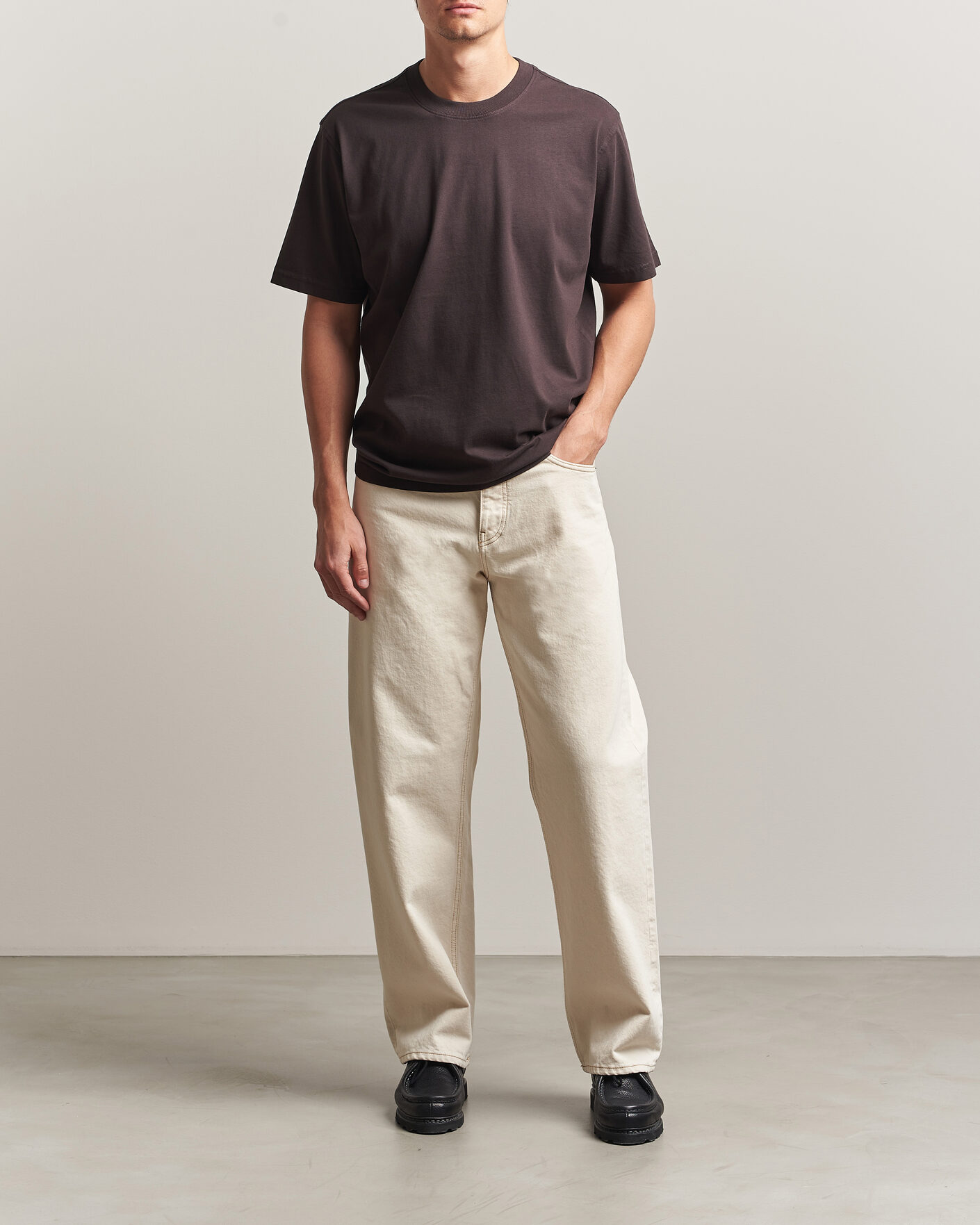 Herren | T-Shirts | NN07 | Adam Crew Neck T-Shirt Dusky Port