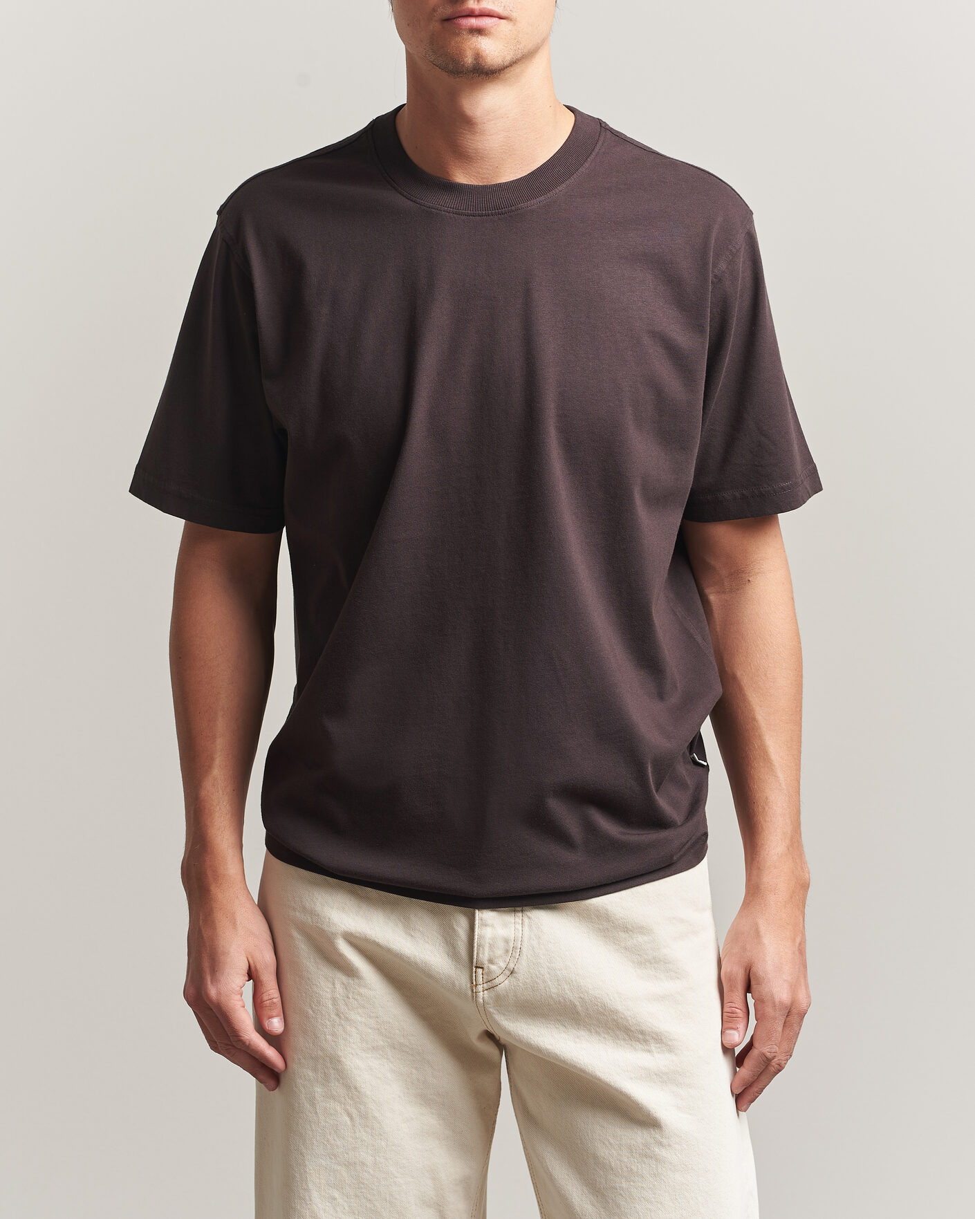 Herren | T-Shirts | NN07 | Adam Crew Neck T-Shirt Dusky Port