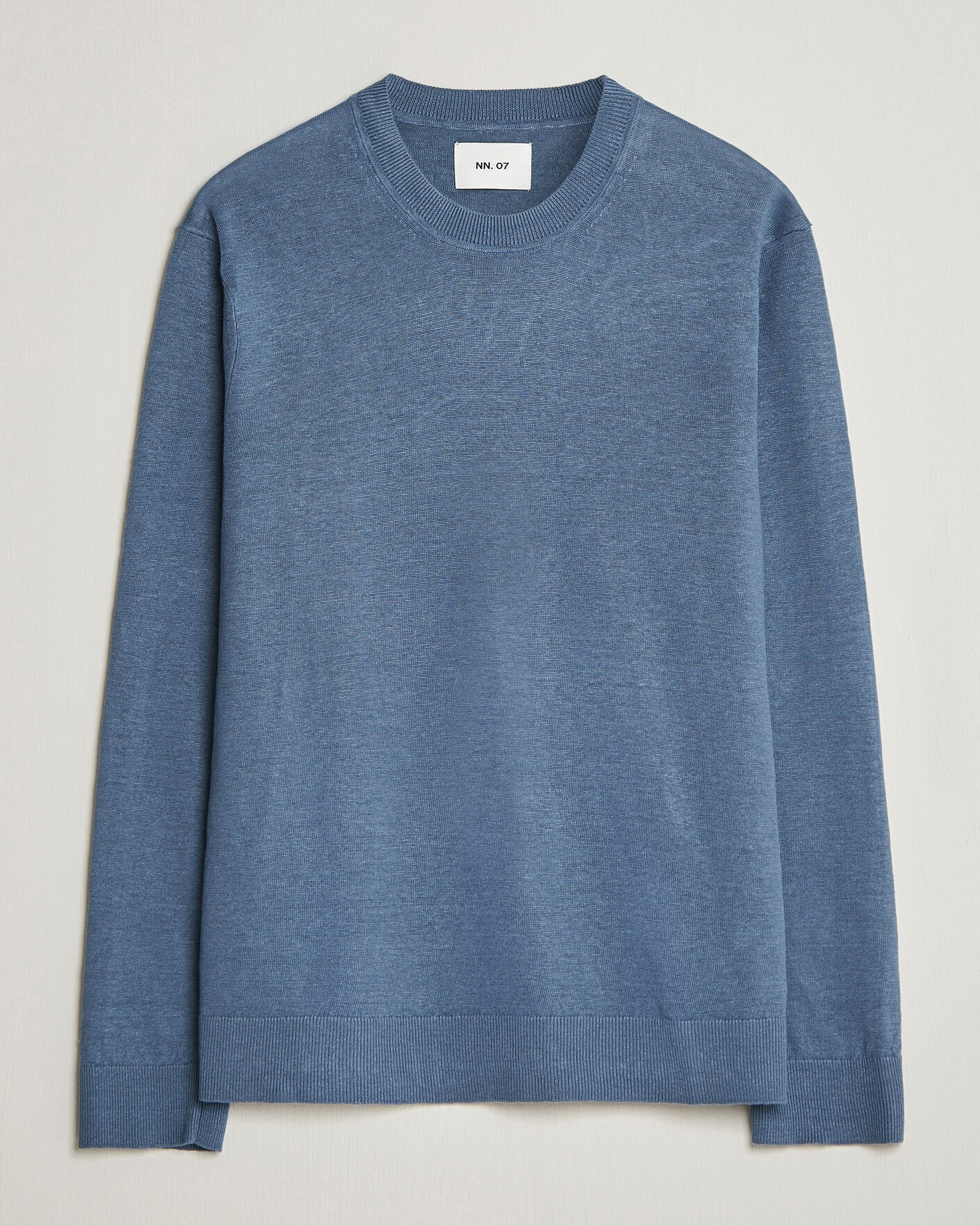 Herren | Pullover | NN07 | Ted Linen Knitted Sweater Stone Blue