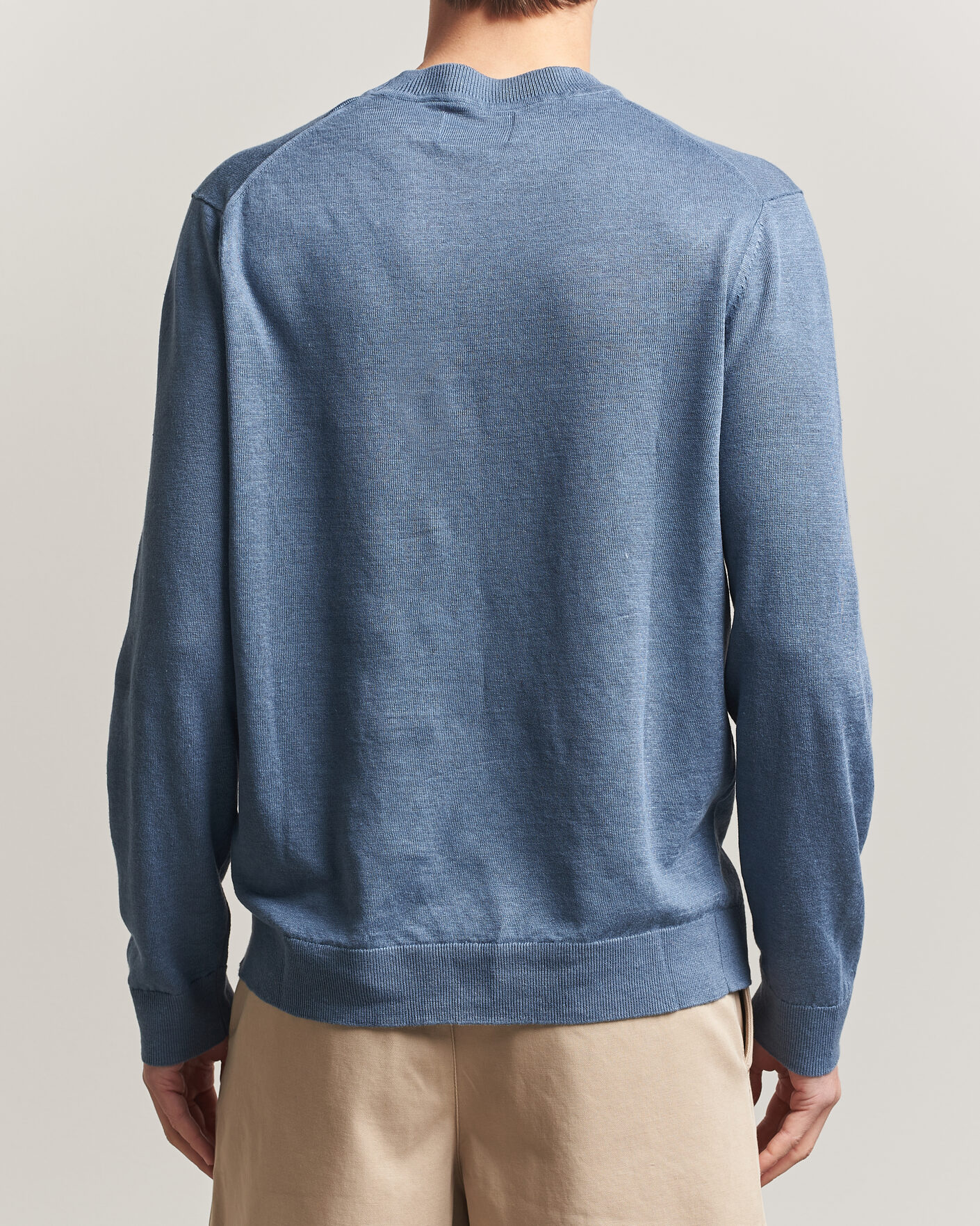 Herren | Pullover | NN07 | Ted Linen Knitted Sweater Stone Blue