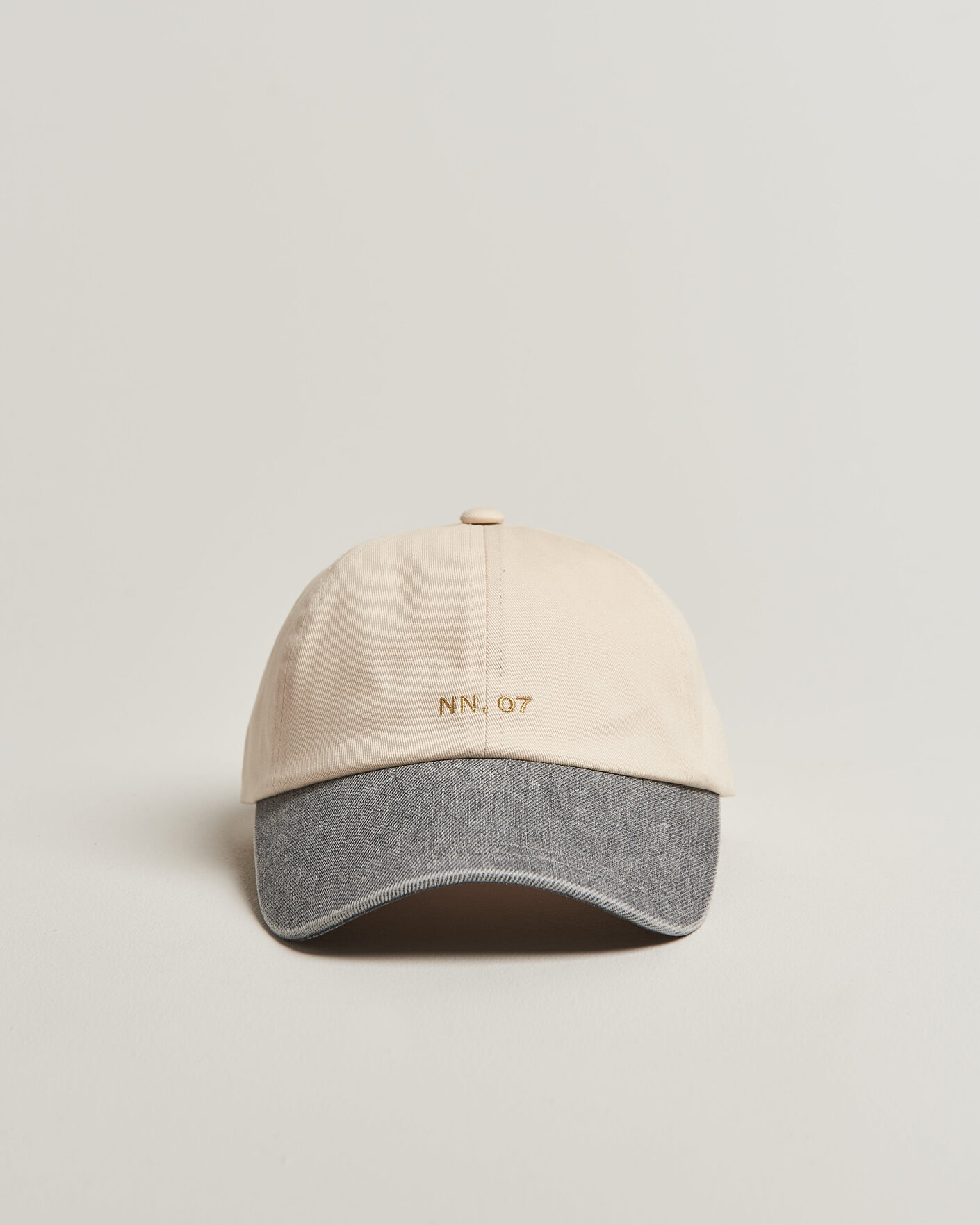 Herren | NN07 Logo Cap Grey Denim | NN07 | Logo Cap Grey Denim