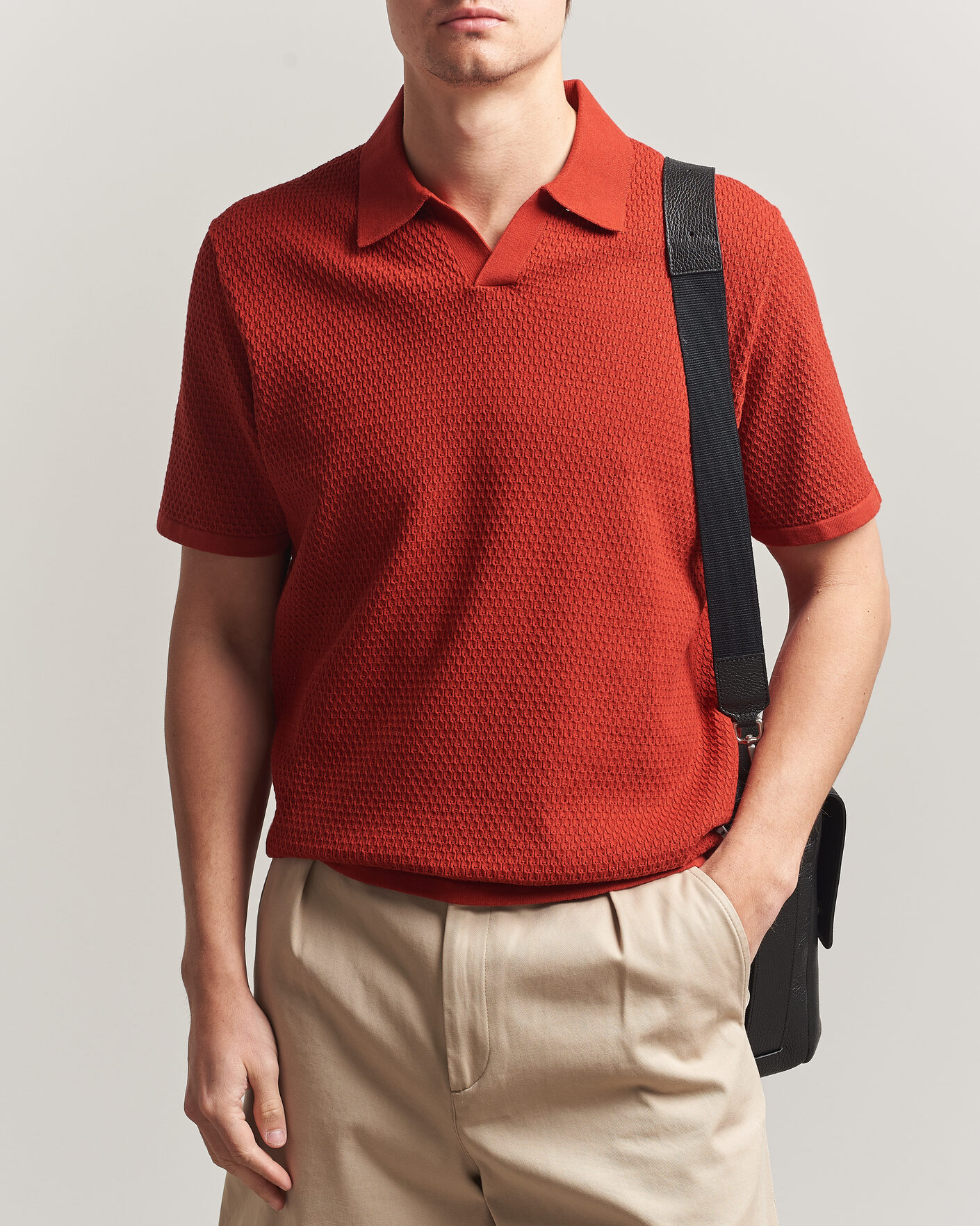 Herren | Poloshirts | NN07 | Paul Knitted Polo Sienna Heat