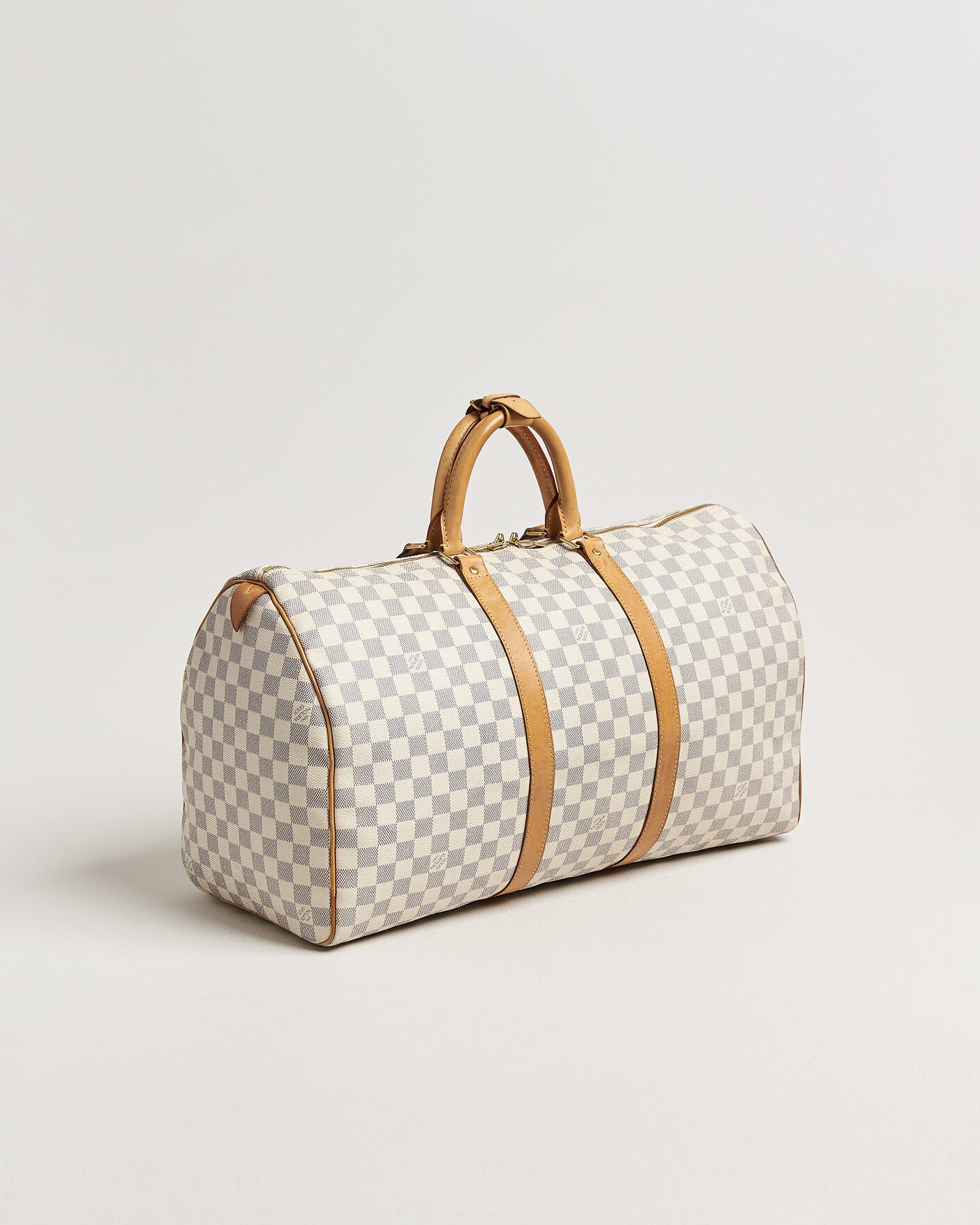 Herren | Pre-Owned & Vintage Bags | Louis Vuitton Pre-Owned | Keepall 50 Damier Azur