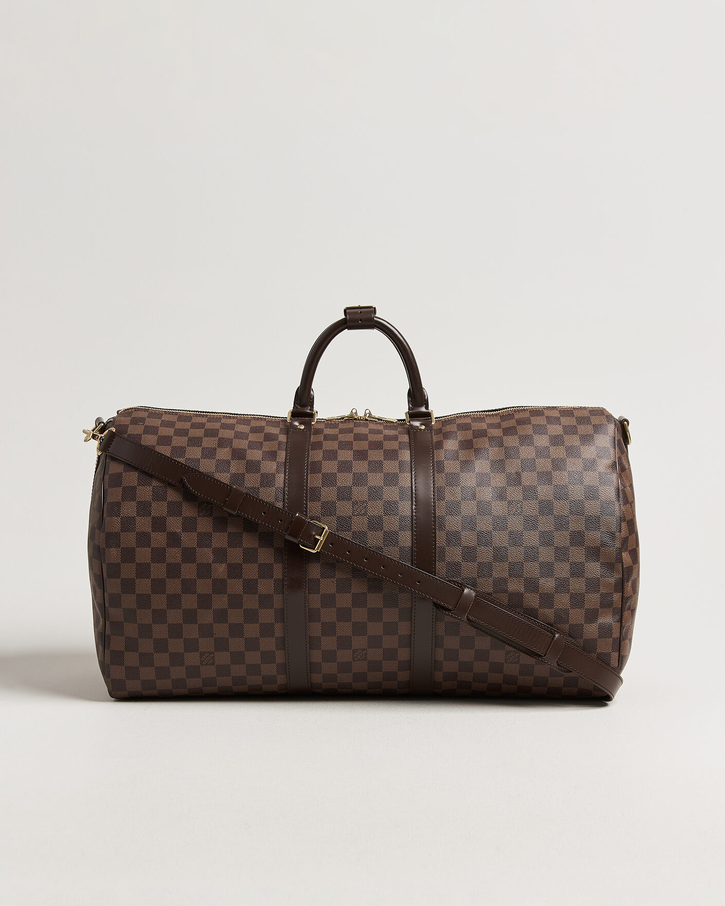 Herren | Pre-Owned & Vintage Bags | Louis Vuitton Pre-Owned | Keepall 55 Bandouliére Damier Ebene