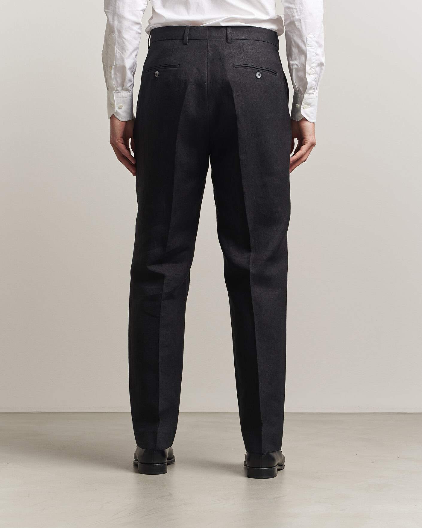 Herren | Hosen | Oscar Jacobson | Dell S Linen Trousers Black
