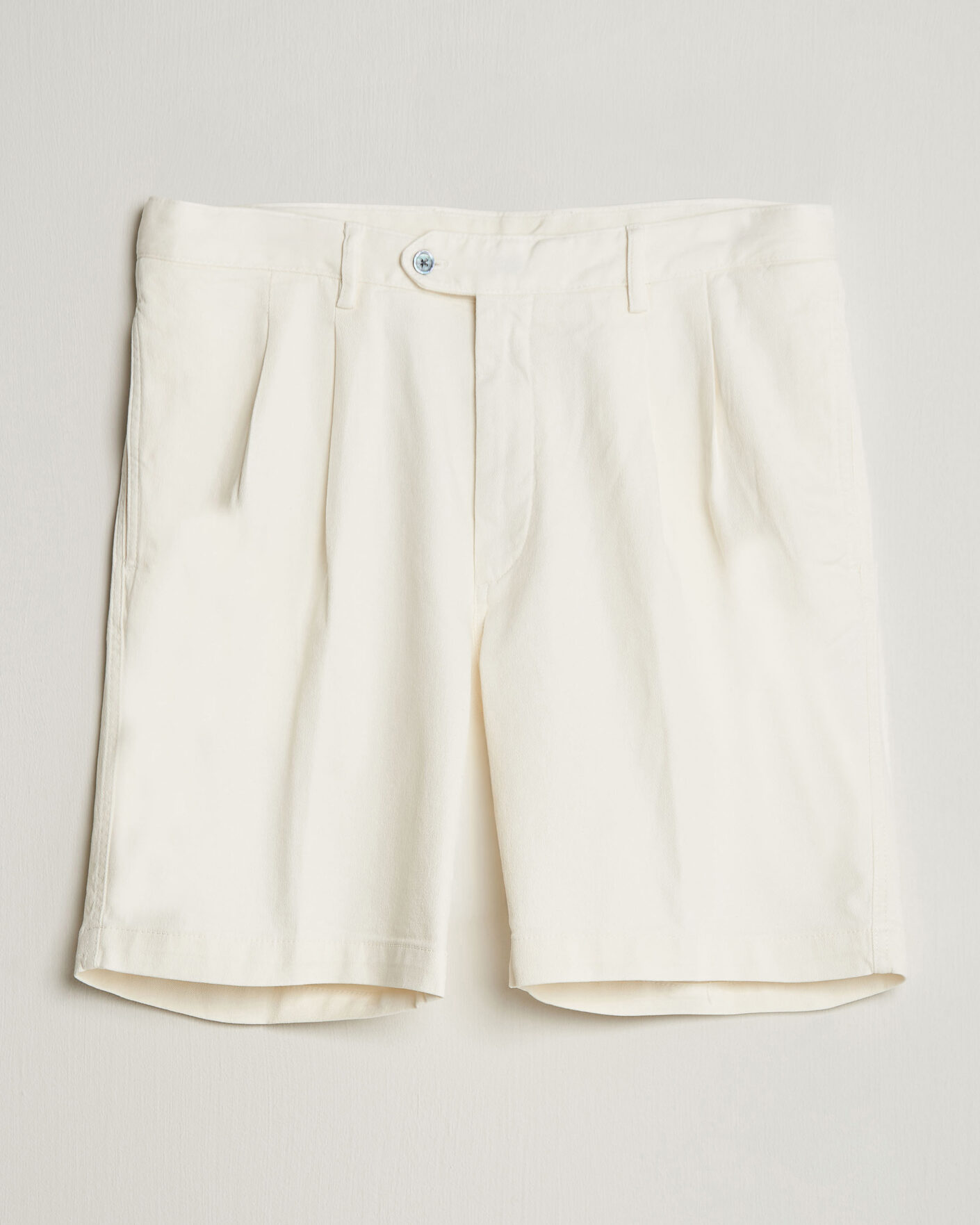 Herren | Shorts | Oscar Jacobson | Tanker Pleat Shorts White