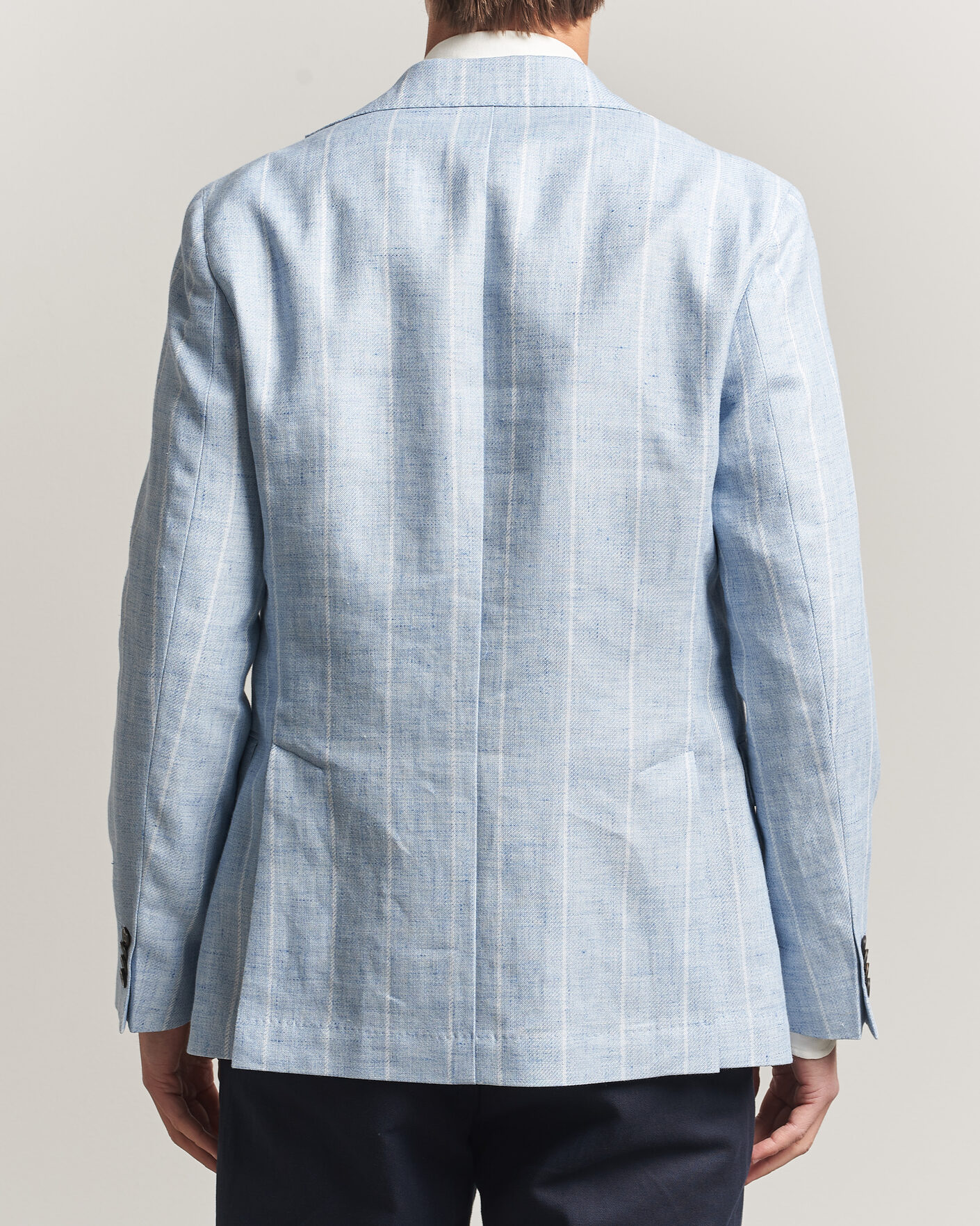 Herren | Sakkos | Oscar Jacobson | Ferry Soft Linen/Cotton Blazer Light Blue