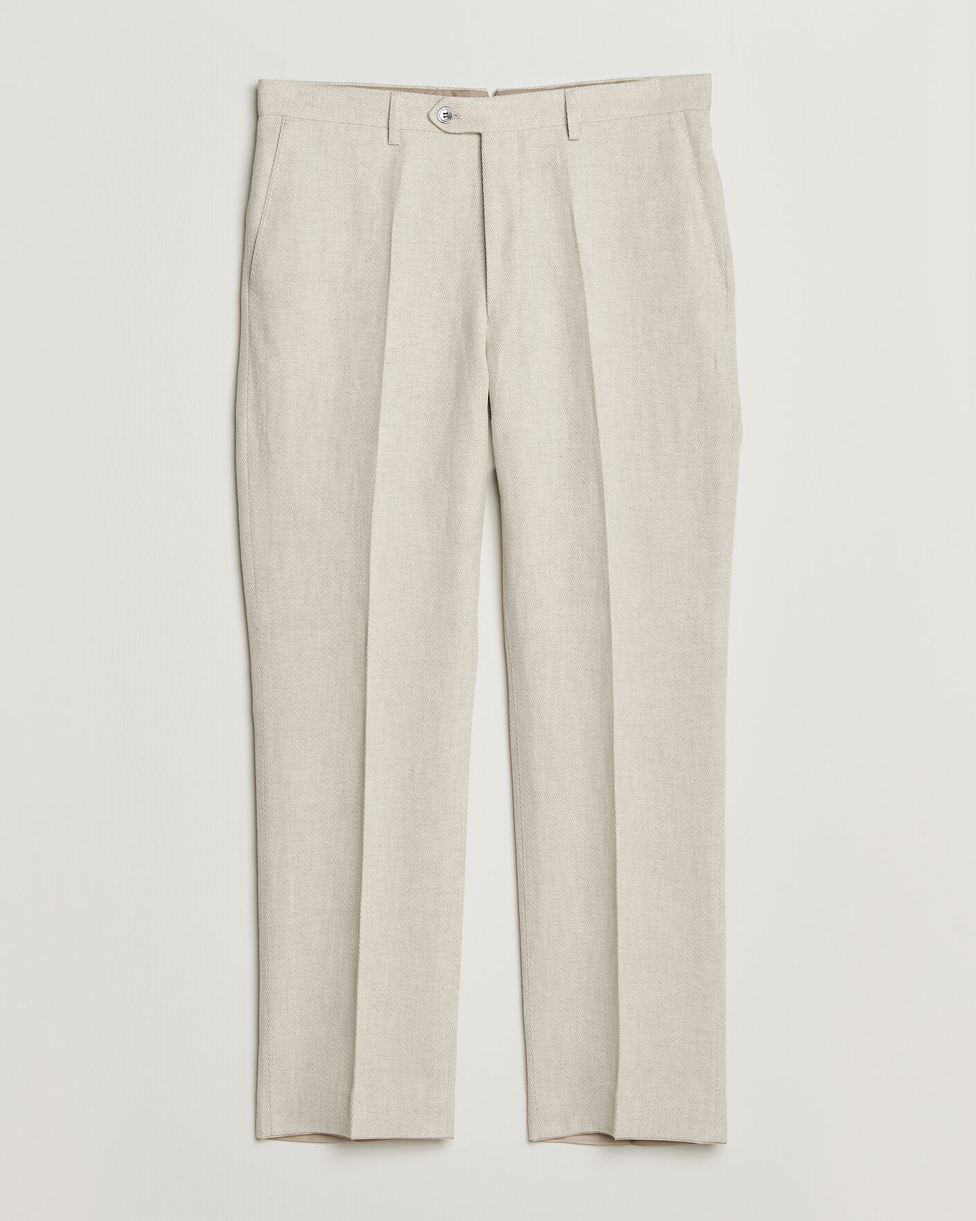 Herren | Hosen | Oscar Jacobson | Dell Cotton/Linen Trousers Off White