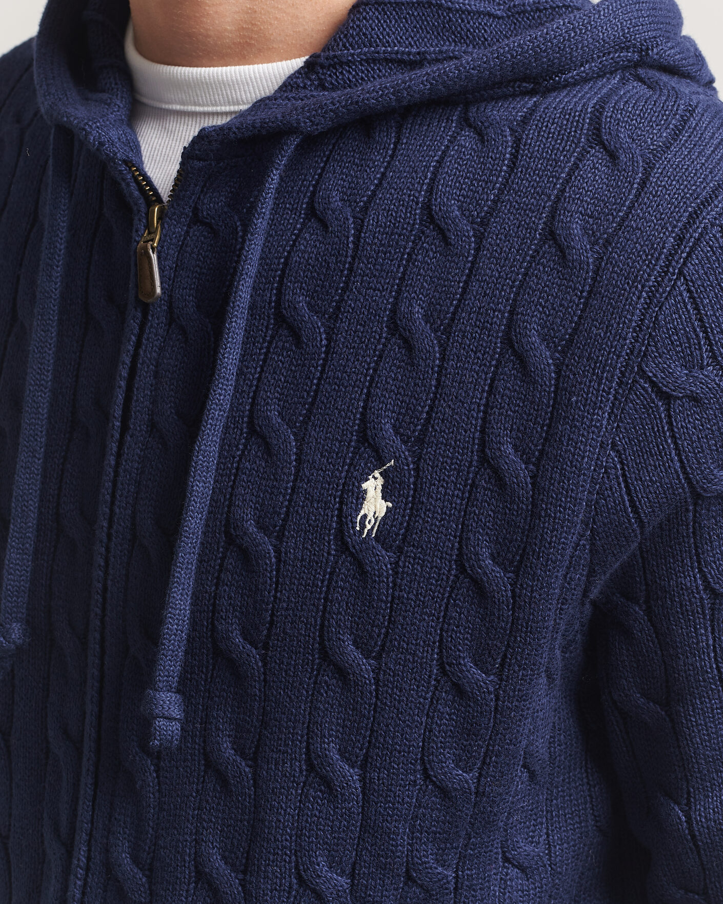 Herren | Pullover | Polo Ralph Lauren | Knitted Full Zip Sweater Bright Navy