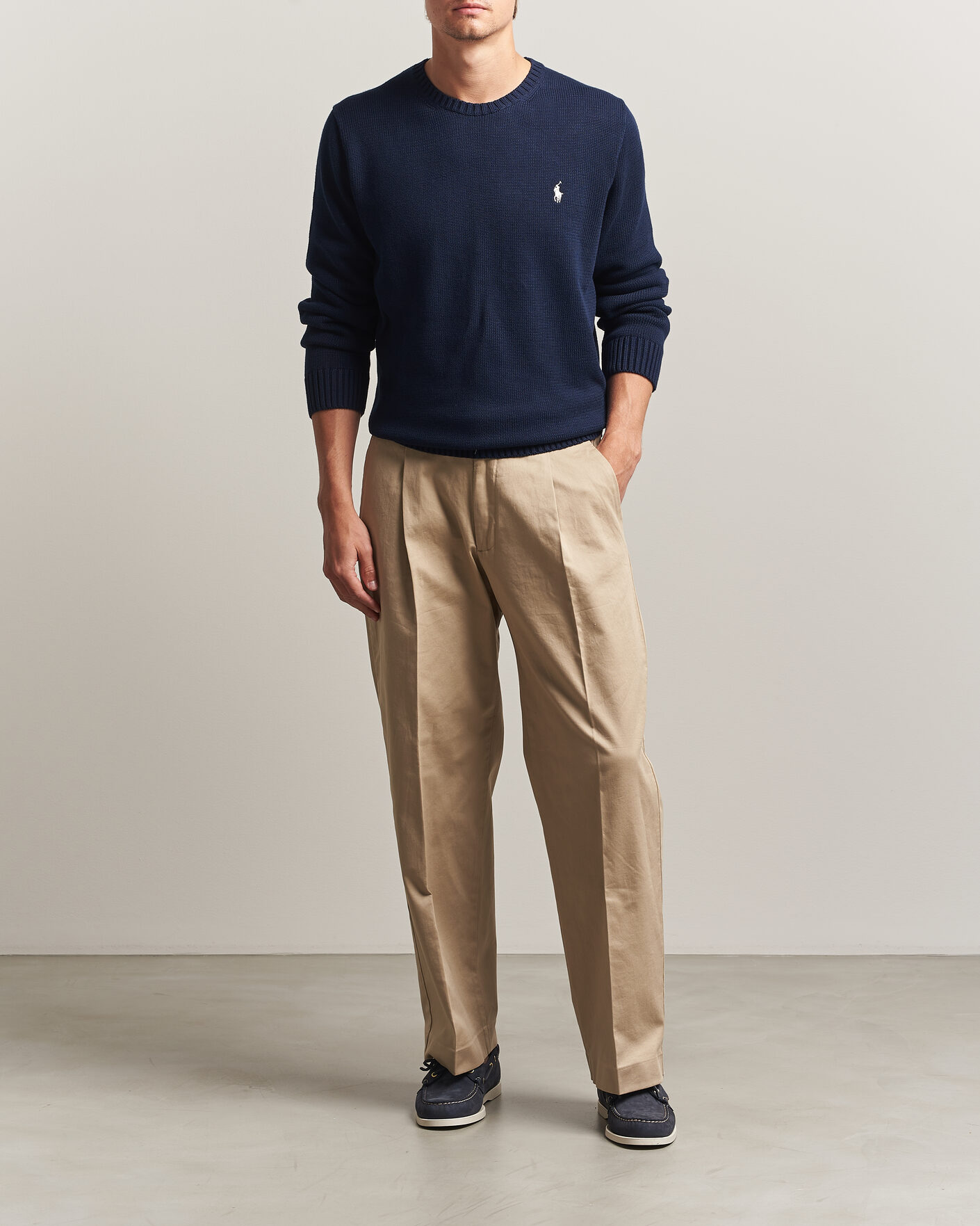 Herren | Pullover | Polo Ralph Lauren | Cotton Crew Neck Sweater Hunter Navy