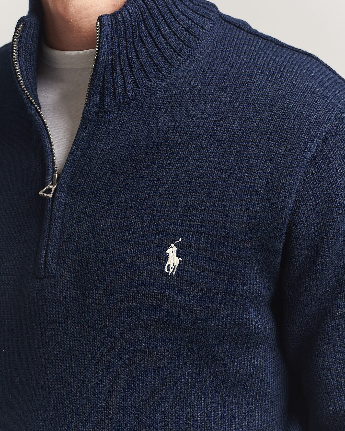 Herren | Pullover | Polo Ralph Lauren | Cotton Pullover Half Zip Hunter Navy