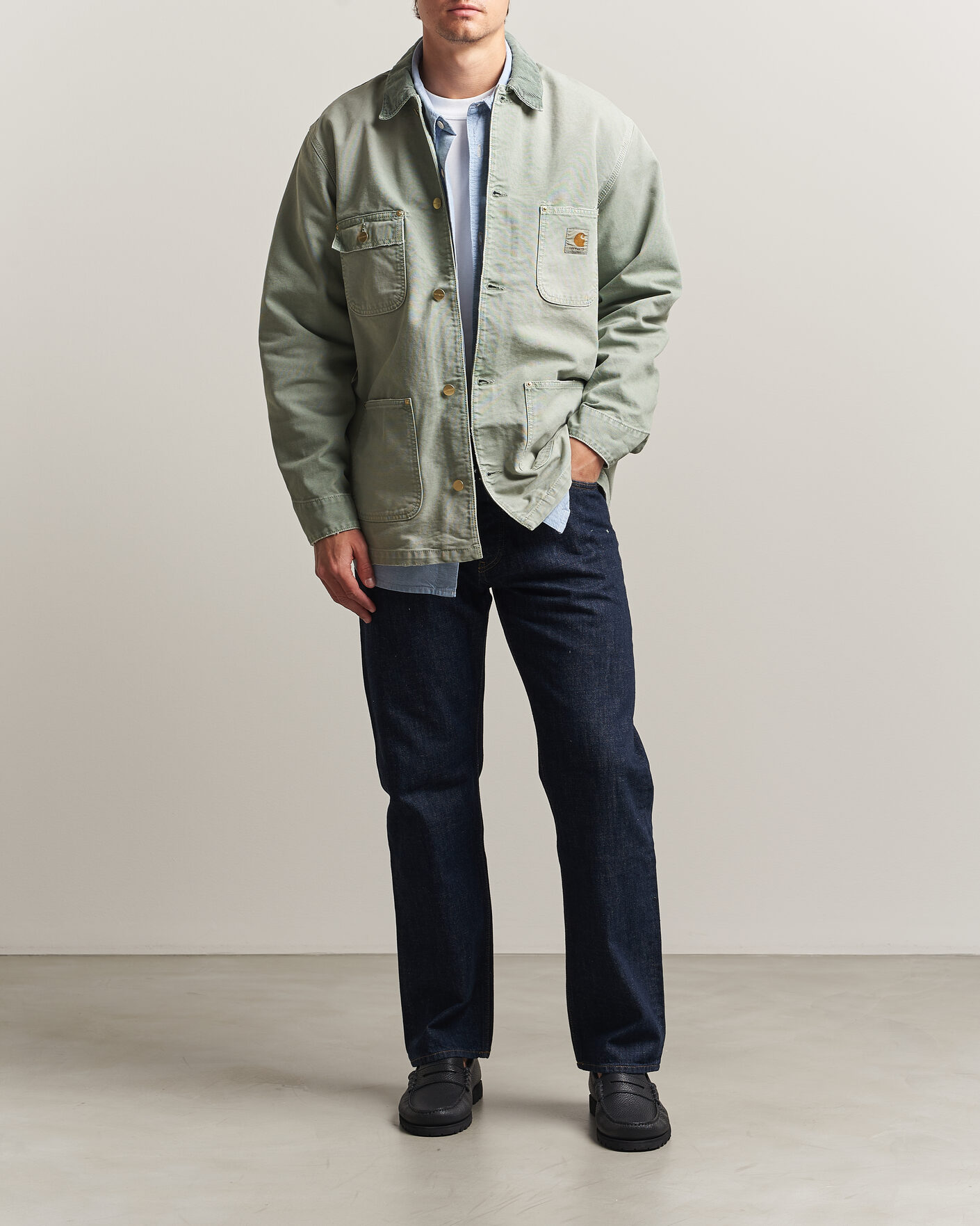 Herren | Jacken | Carhartt WIP | OG Dearborn Canvas Chore Coat Shady Green