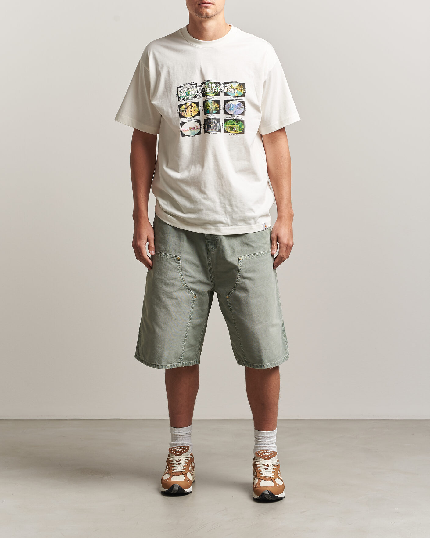 Herren | Shorts | Carhartt WIP | OG Dearborn Canvas Double Knee Shorts Shady Green