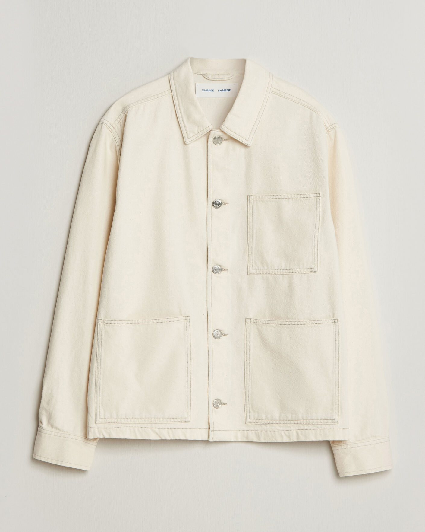 Herren | Hemden | Samsøe Samsøe | Chore Denim Overshirt Soft Natural