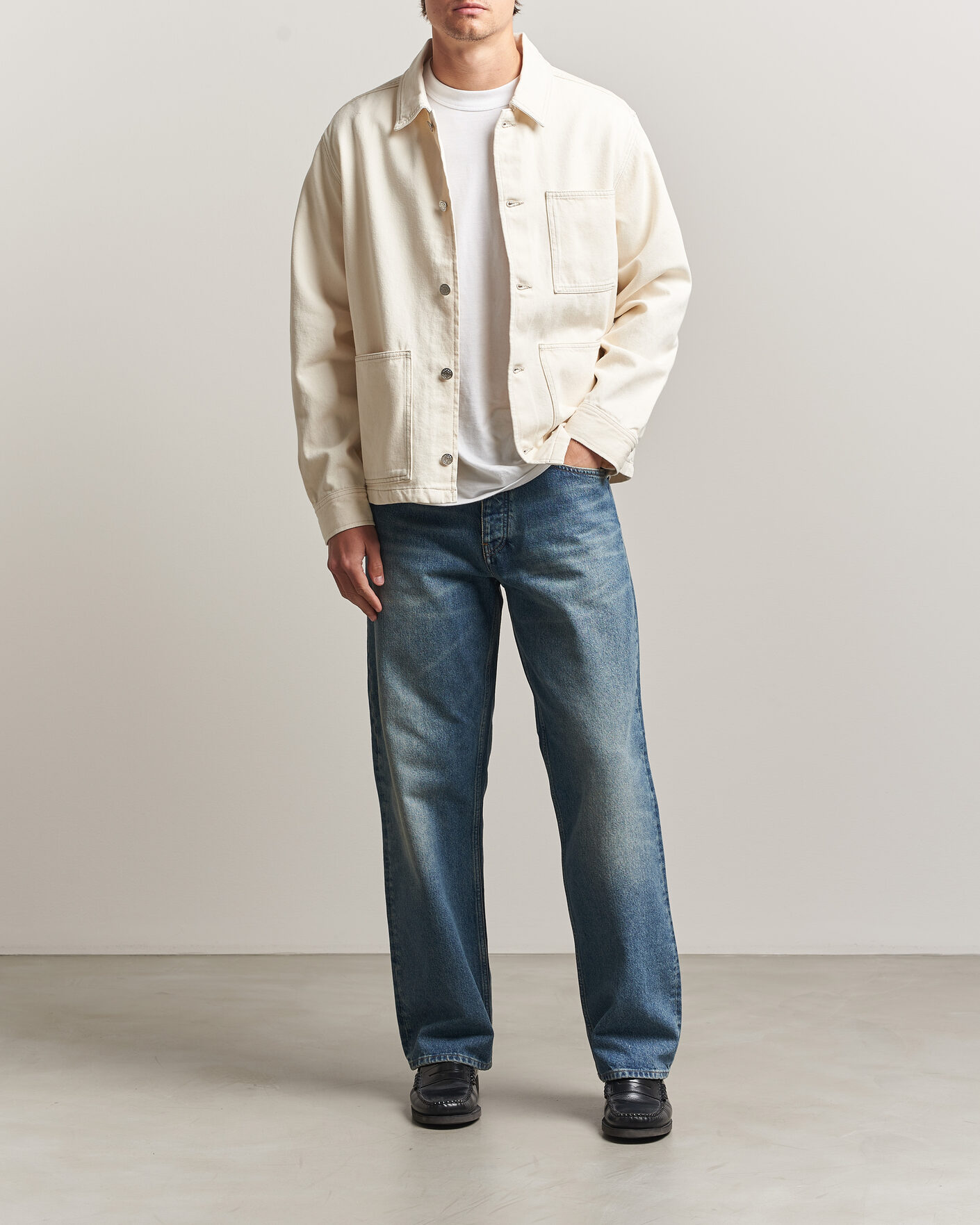 Herren | Hemden | Samsøe Samsøe | Chore Denim Overshirt Soft Natural