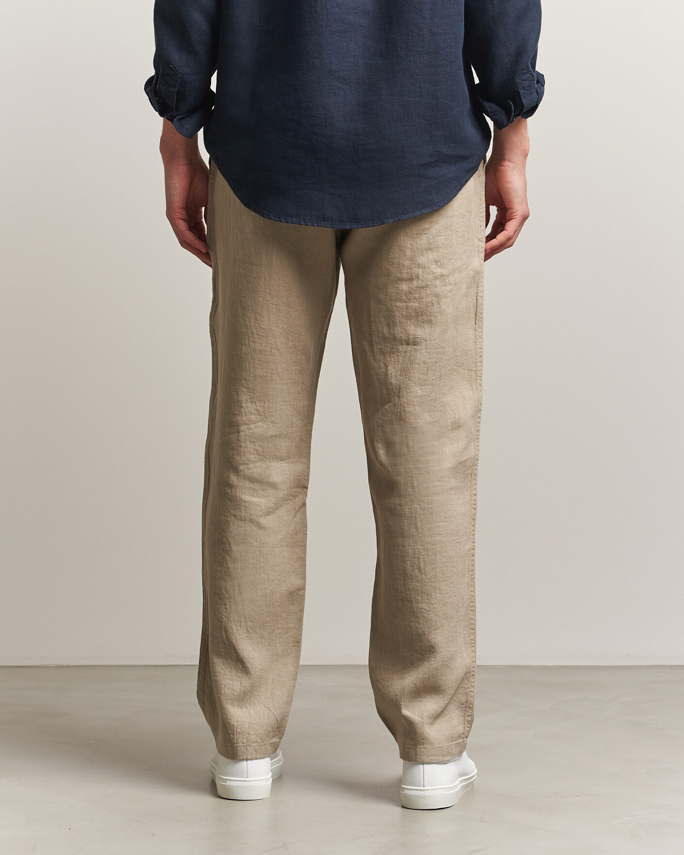 Herren | Hosen | Samsøe Samsøe | Jabari Linen Drawstring Trousers Aluminum