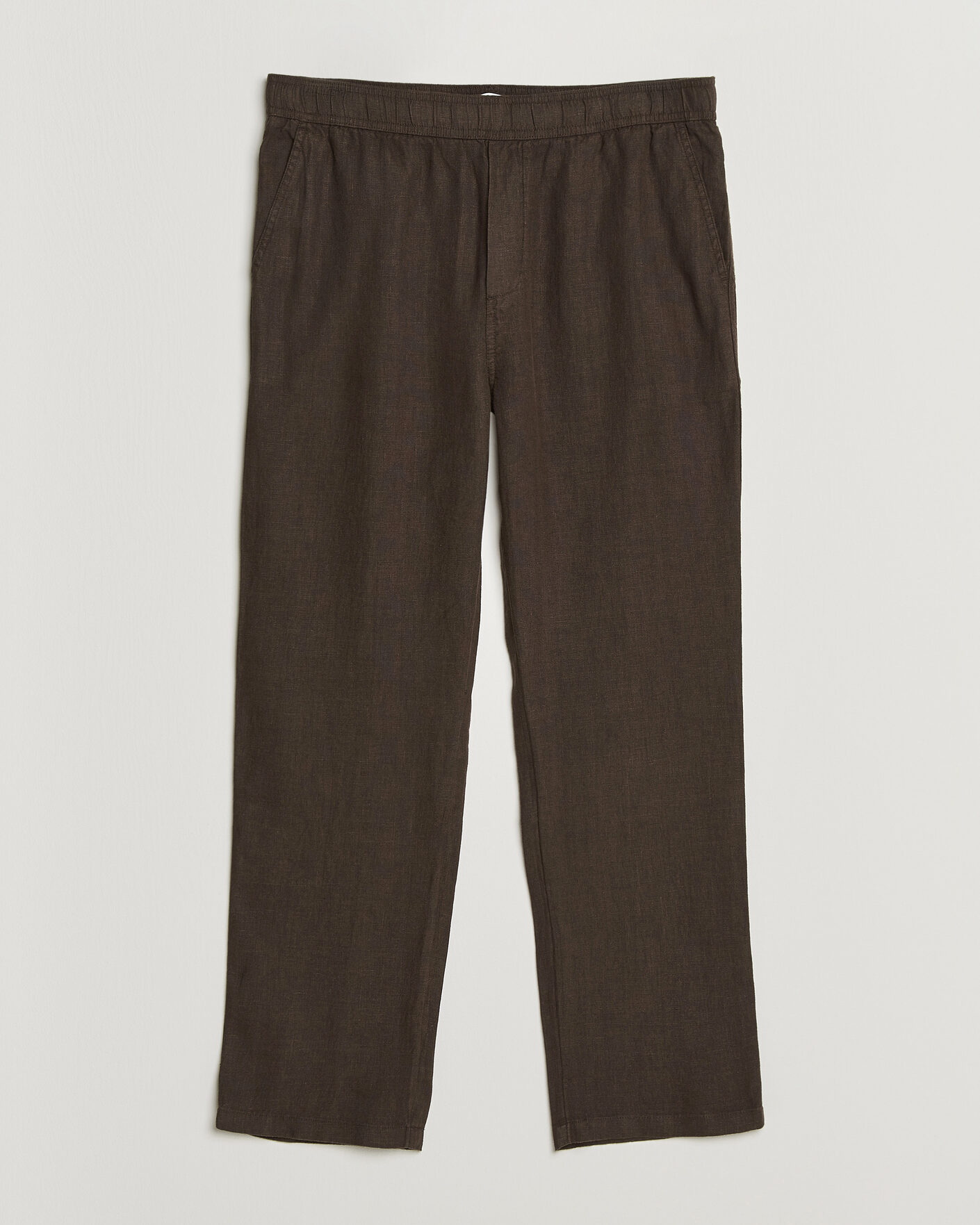 Herren | Hosen | Samsøe Samsøe | Jabari Linen Drawstring Trousers Turkish Coffee