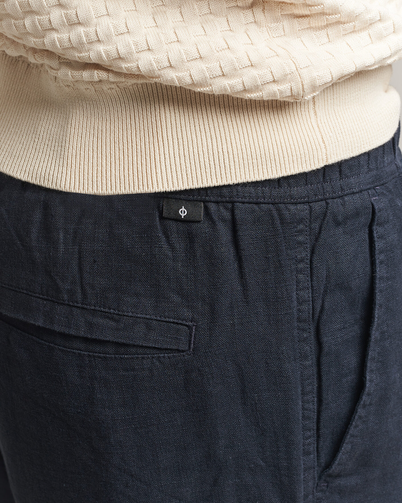 Herren | Hosen | Samsøe Samsøe | Jabari Linen Drawstring Trousers Salute Navy