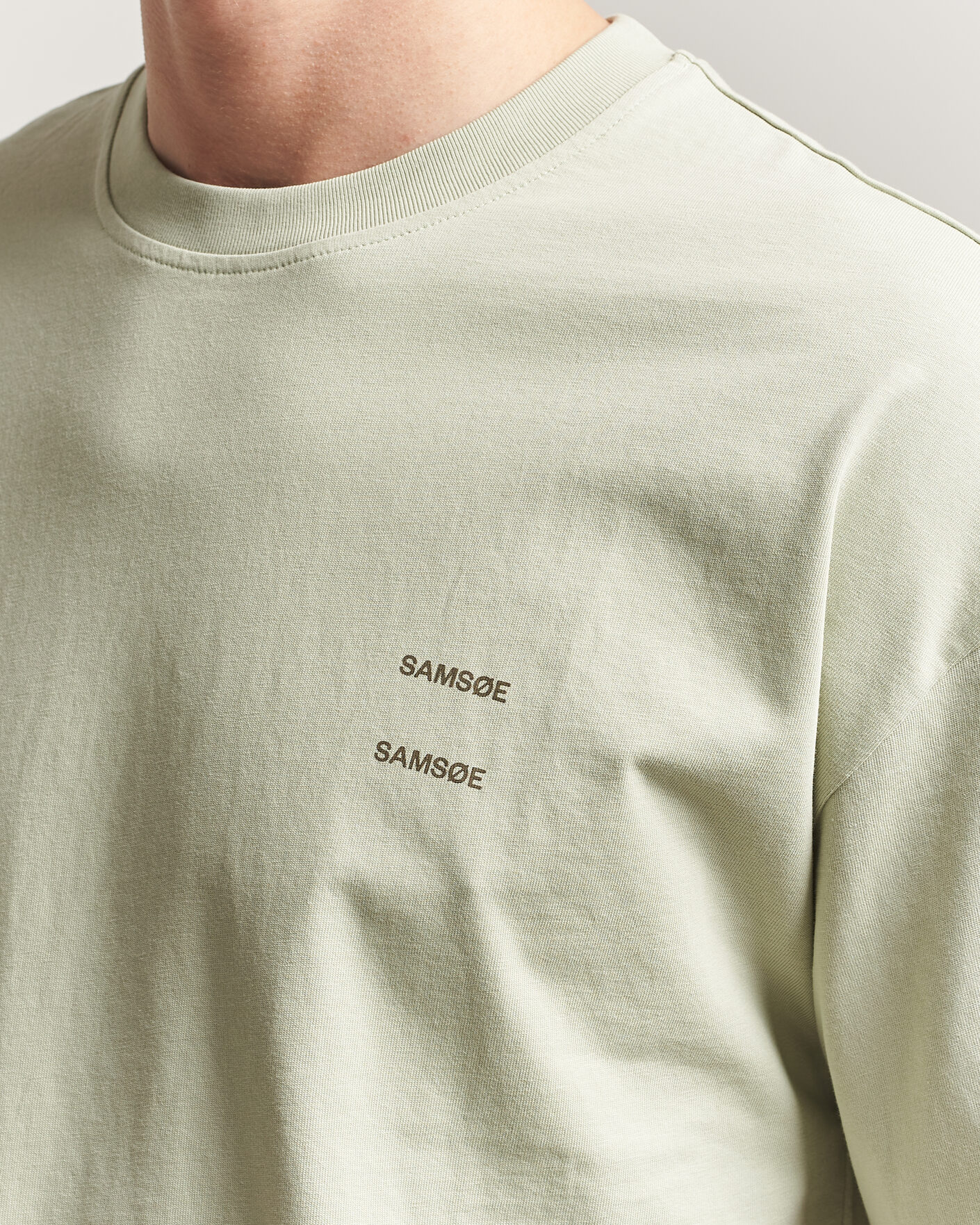Herren | T-Shirts | Samsøe Samsøe | Joel Organic Cotton T-Shirt Desert Sage
