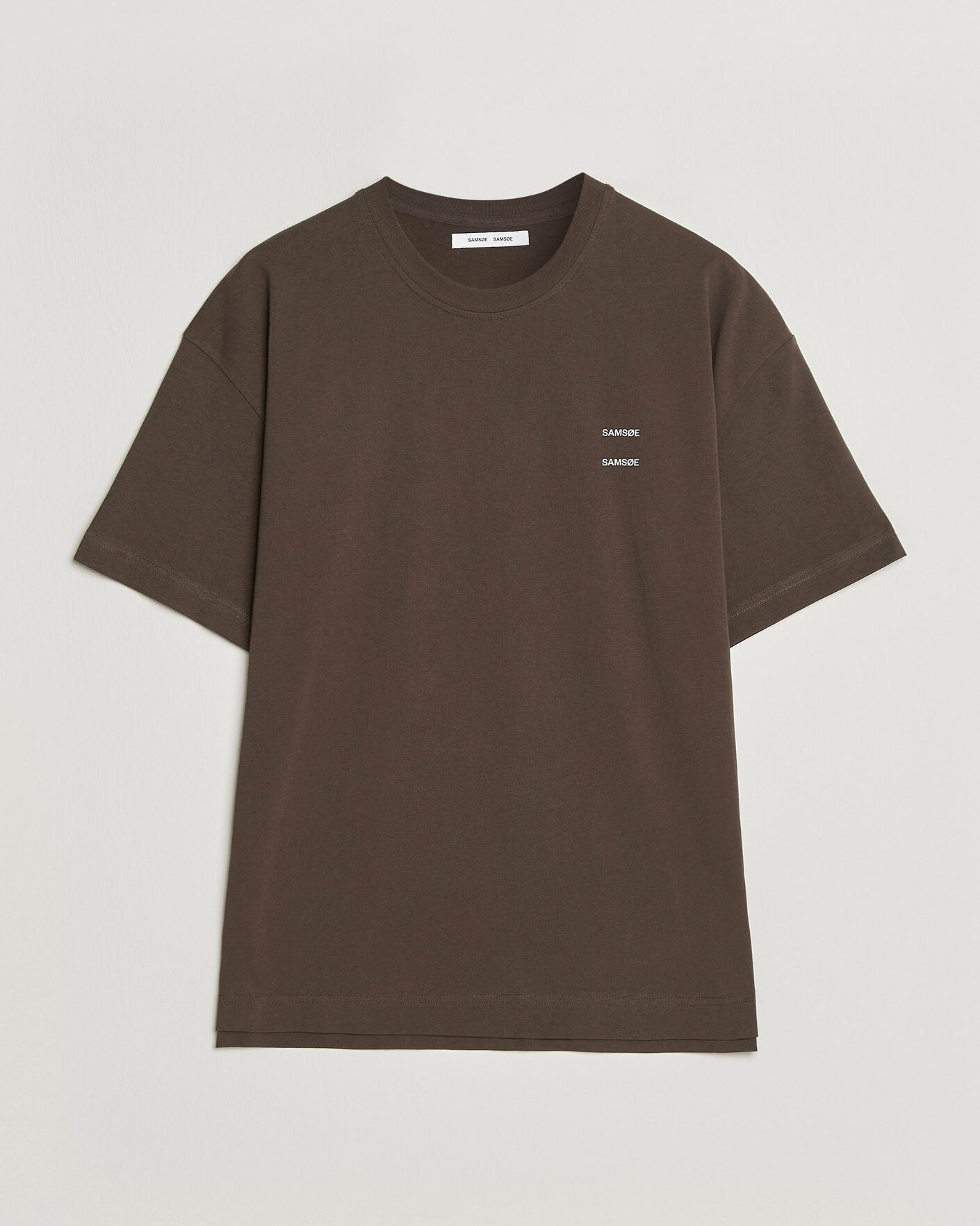 Herren | T-Shirts | Samsøe Samsøe | Joel Organic Cotton T-Shirt Turkish Coffee