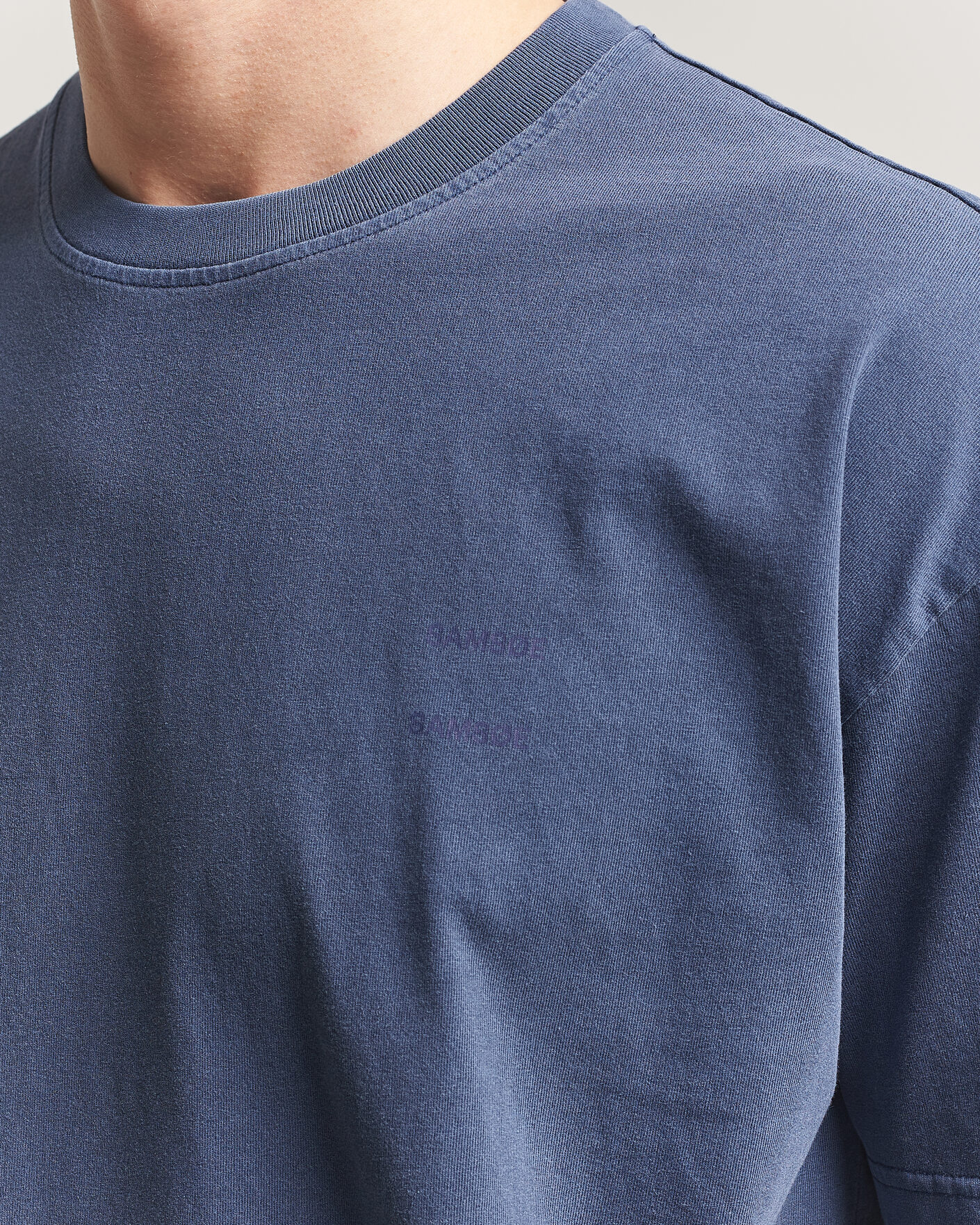 Herren | T-Shirts | Samsøe Samsøe | Joel Organic Washed Cotton T-Shirt Salute Navy