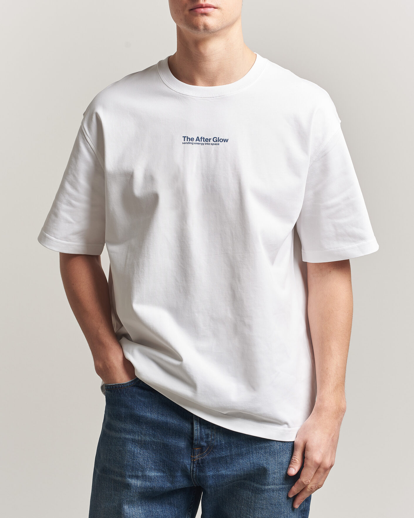 Herren | T-Shirts | Samsøe Samsøe | Uni Printed T-shirt White