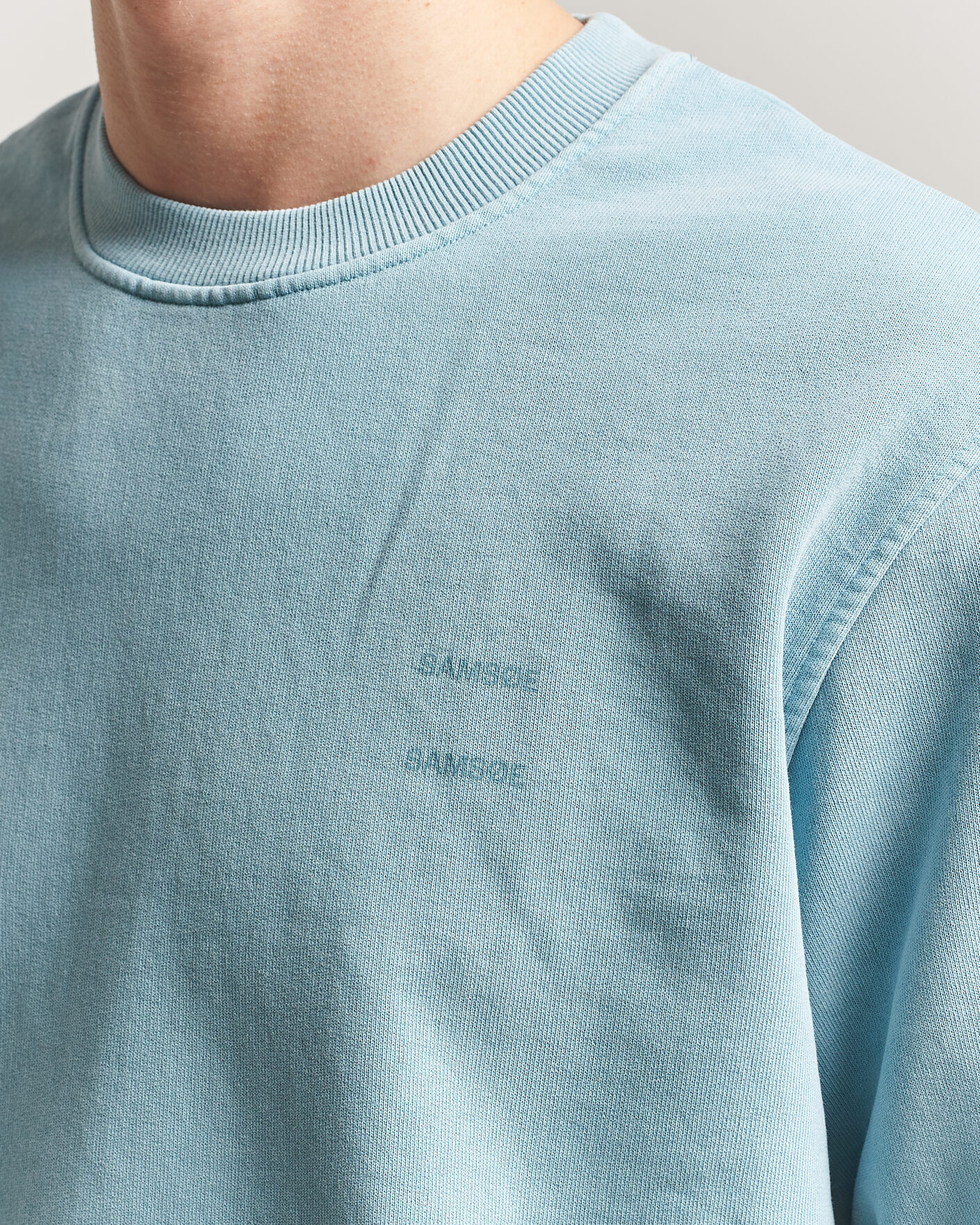 Herren | Pullover | Samsøe Samsøe | Joel Organic Washed Cotton Sweatshirt Tourmaline