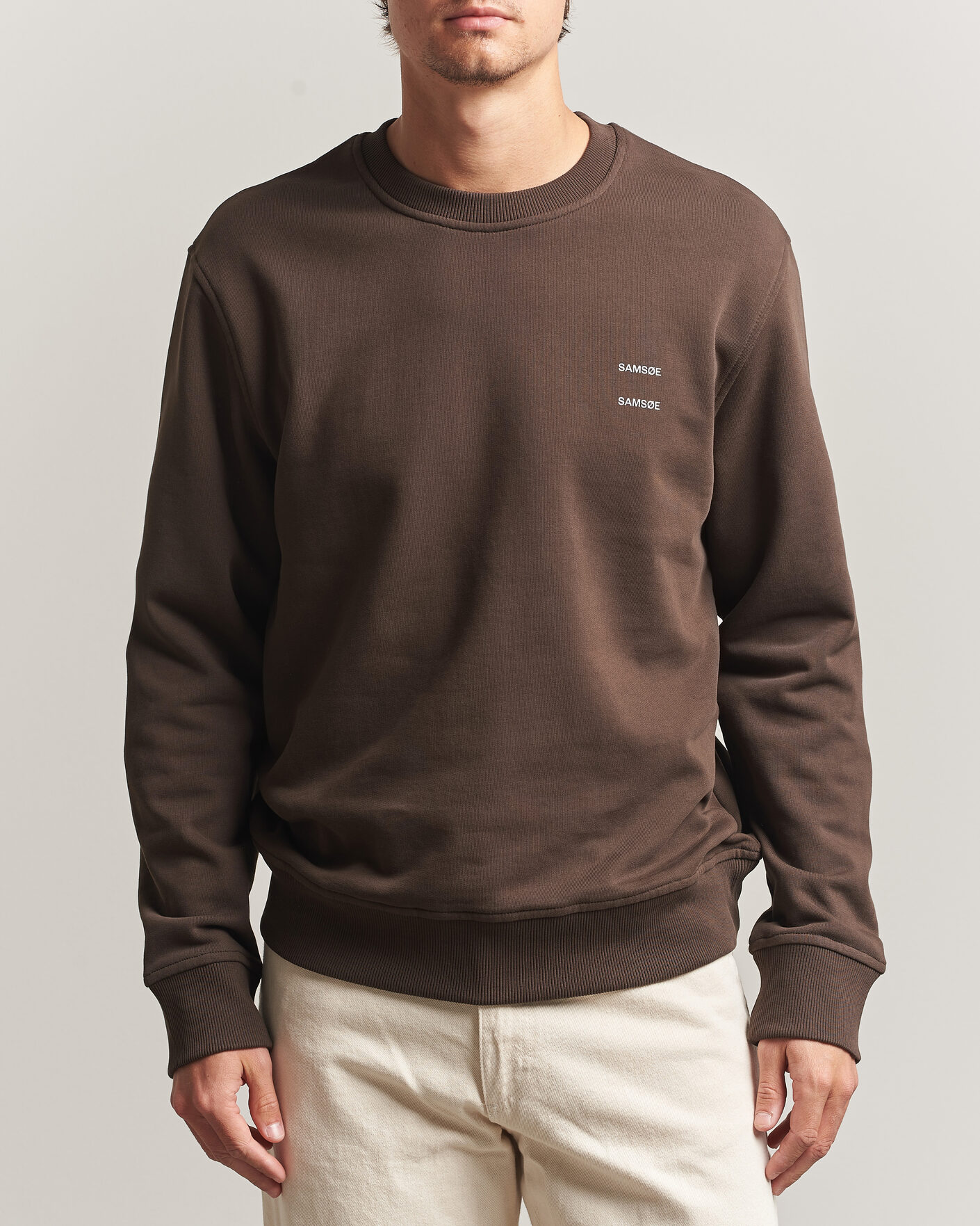 Herren | Pullover | Samsøe Samsøe | Joel Organic Cotton Sweatshirt Turkish Coffee