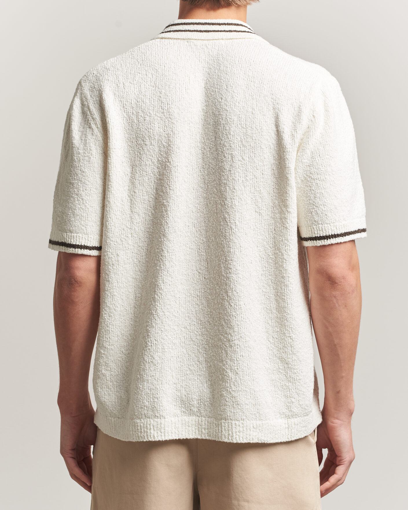 Herren | Hemden | Samsøe Samsøe | Pedro Knitted Short Sleeve Shirt Clear Cream