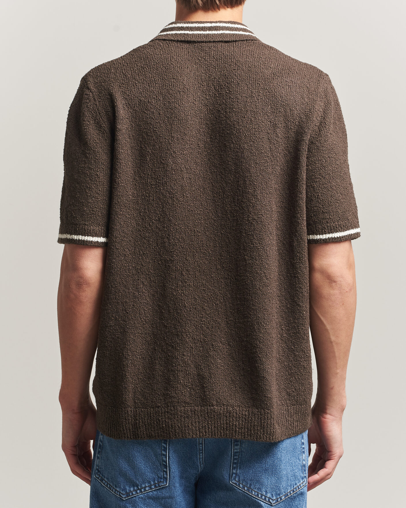 Herren | Poloshirts | Samsøe Samsøe | Pedro Knitted Polo Turkish Coffee