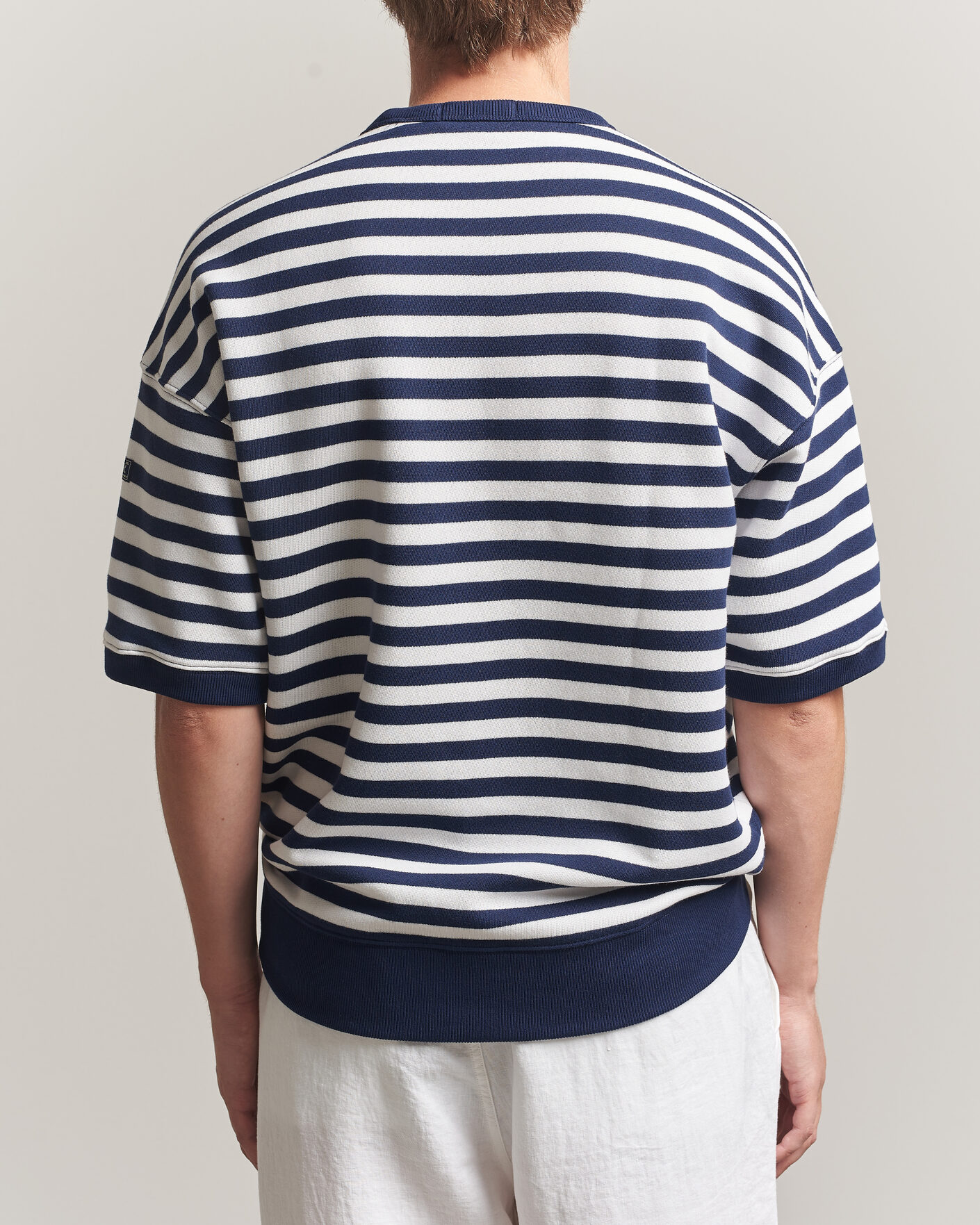 Herren | T-Shirts | Polo Ralph Lauren | Striped Short Sleeve Sweater Newport Navy/White
