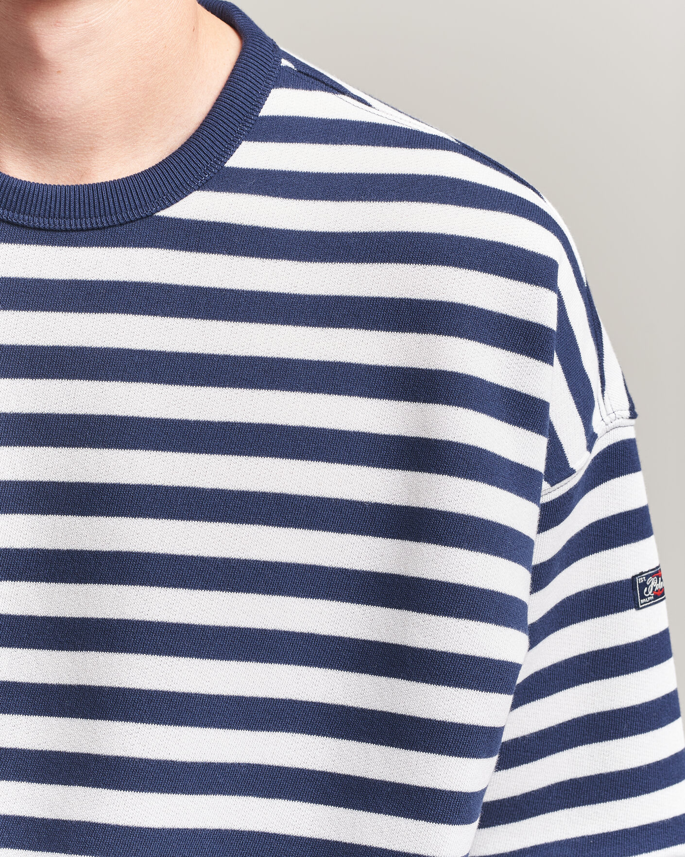Herren | T-Shirts | Polo Ralph Lauren | Striped Short Sleeve Sweater Newport Navy/White