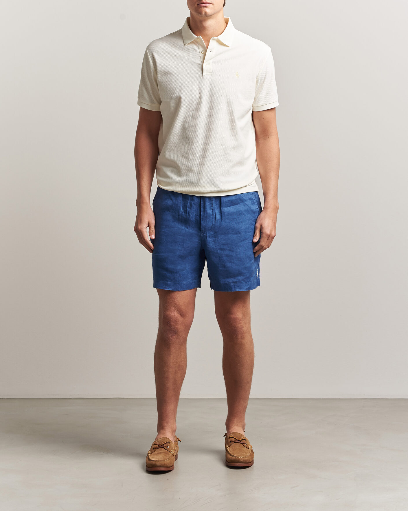 Herren | Poloshirts | Polo Ralph Lauren | Honeycomb Texture Polo Pale Cream