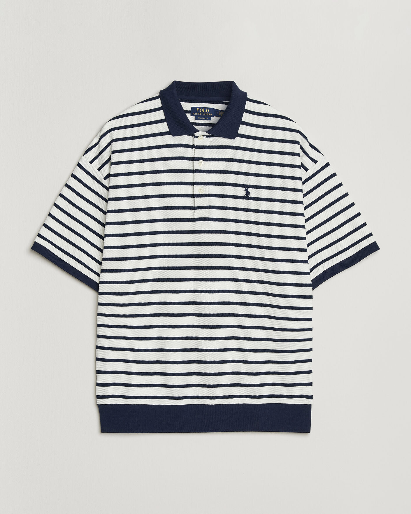 Herren | Poloshirts | Polo Ralph Lauren | Jacquard Interlock Striped Polo Nevis/Newport Navy