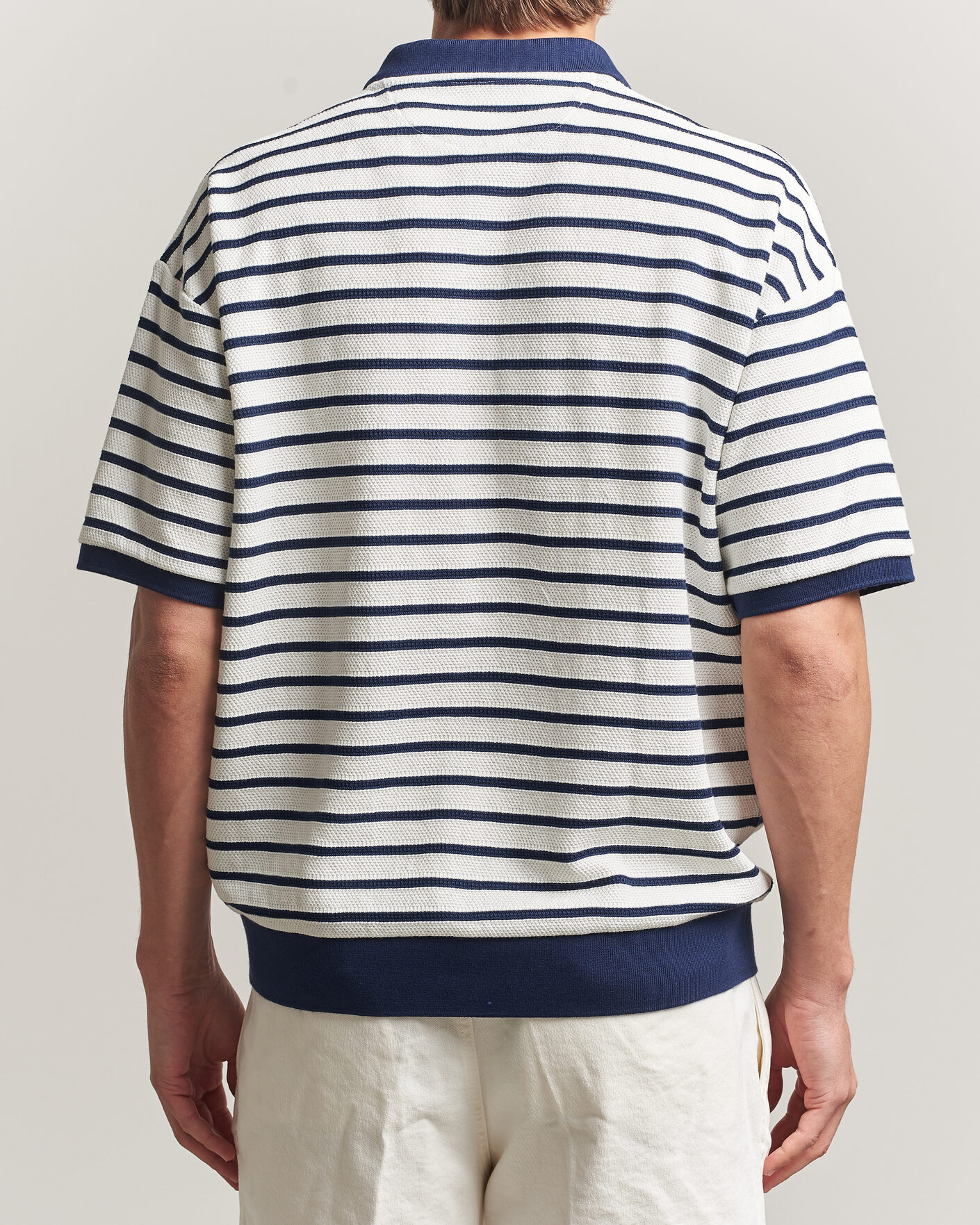 Herren | Poloshirts | Polo Ralph Lauren | Jacquard Interlock Striped Polo Nevis/Newport Navy