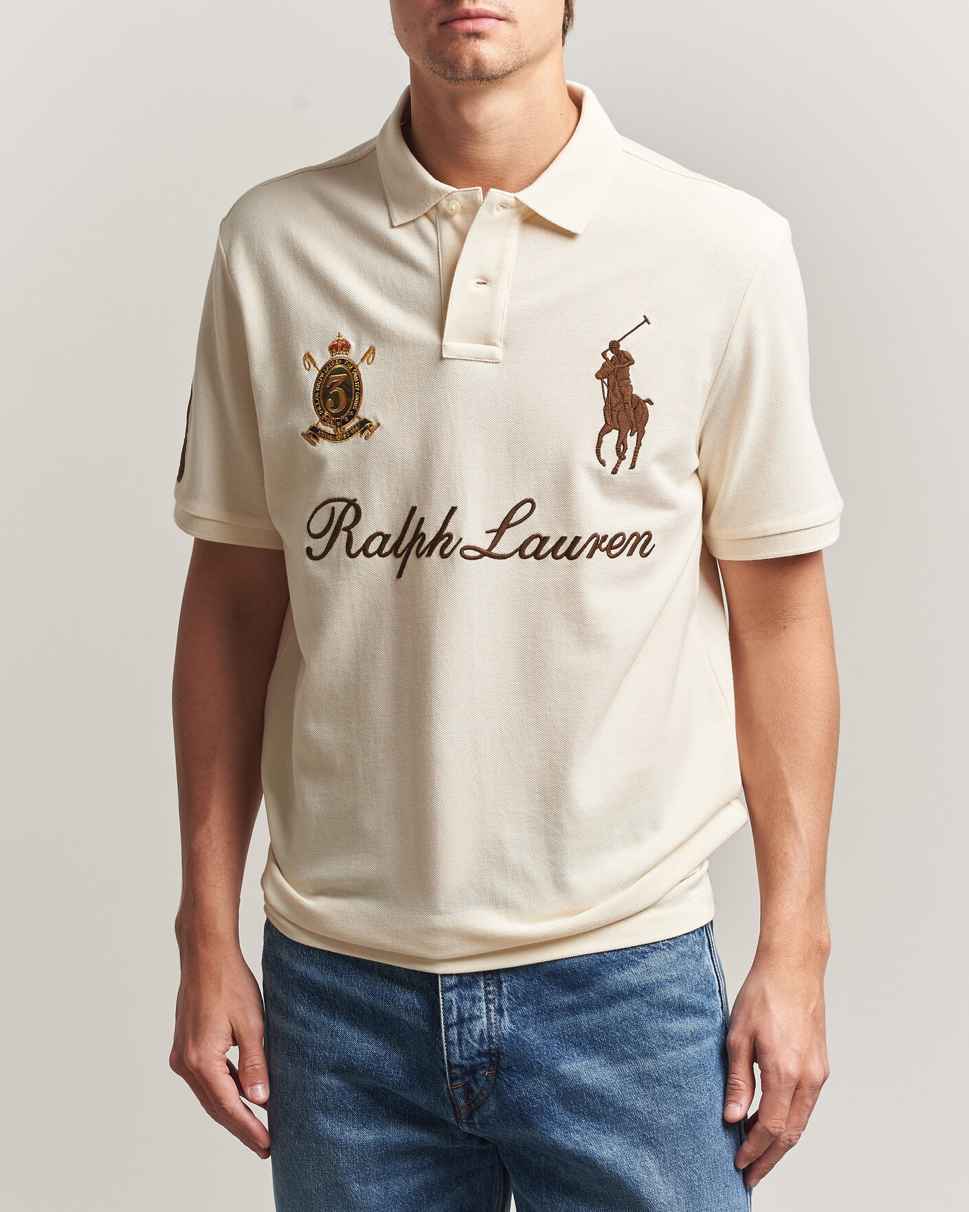 Herren | Poloshirts | Polo Ralph Lauren | Classic Fit Team Polo Guide Cream