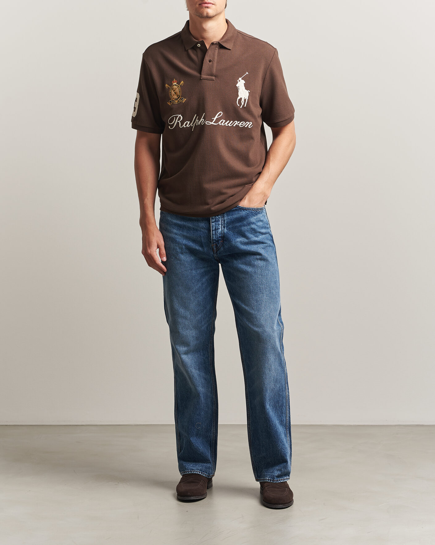 Herren | Poloshirts | Polo Ralph Lauren | Classic Fit Team Polo Nutmeg Brown