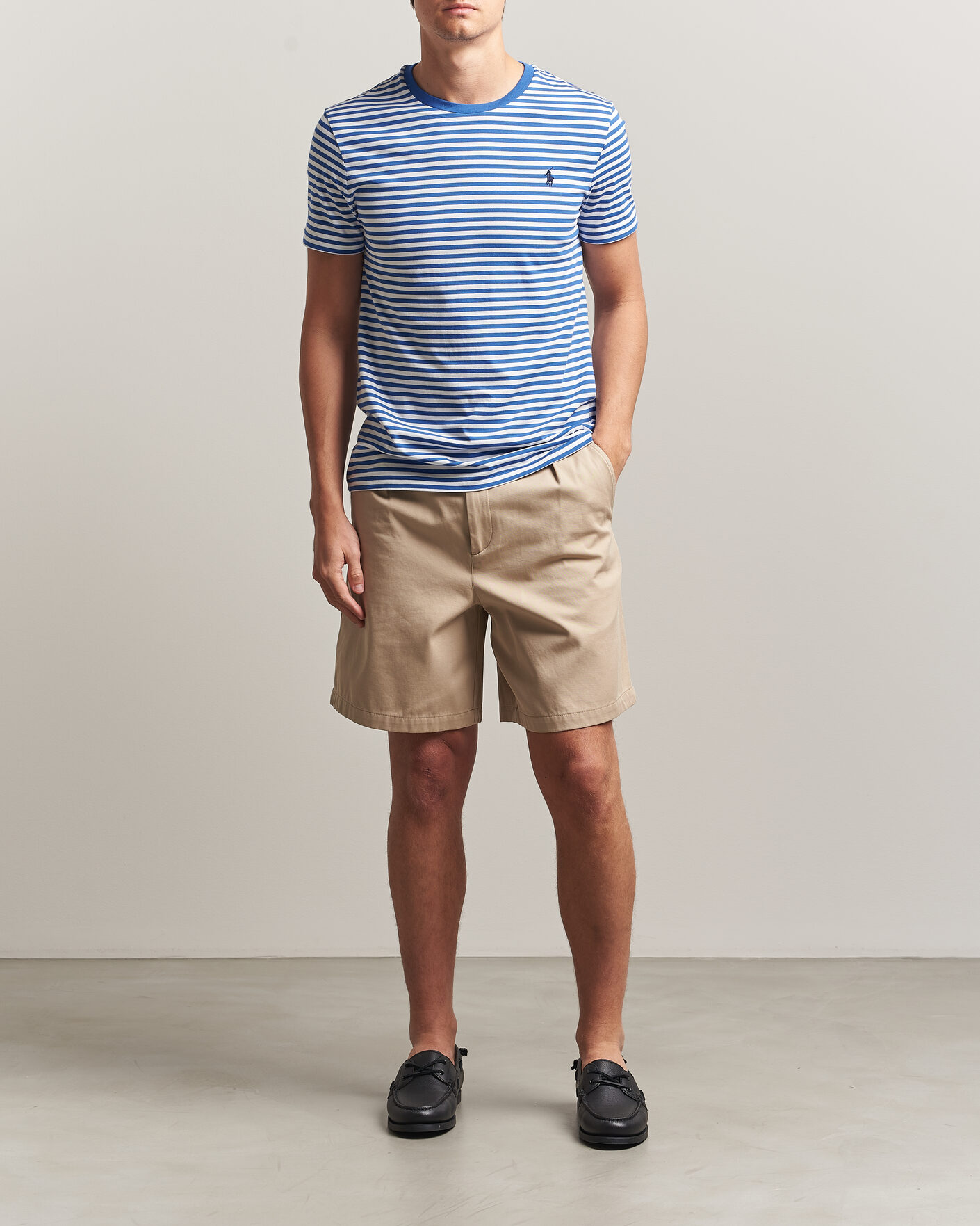 Herren | T-Shirts | Polo Ralph Lauren | Crew Neck Striped T-shirt New Iris Blue/White